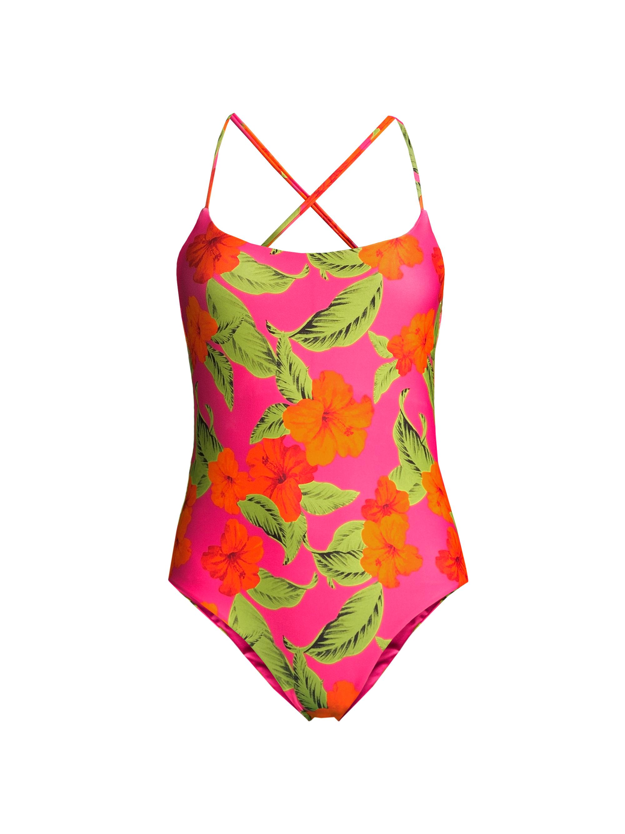 Beach Riot Women's Stevie One-Piece Swimsuit - Hibiscus Sunset