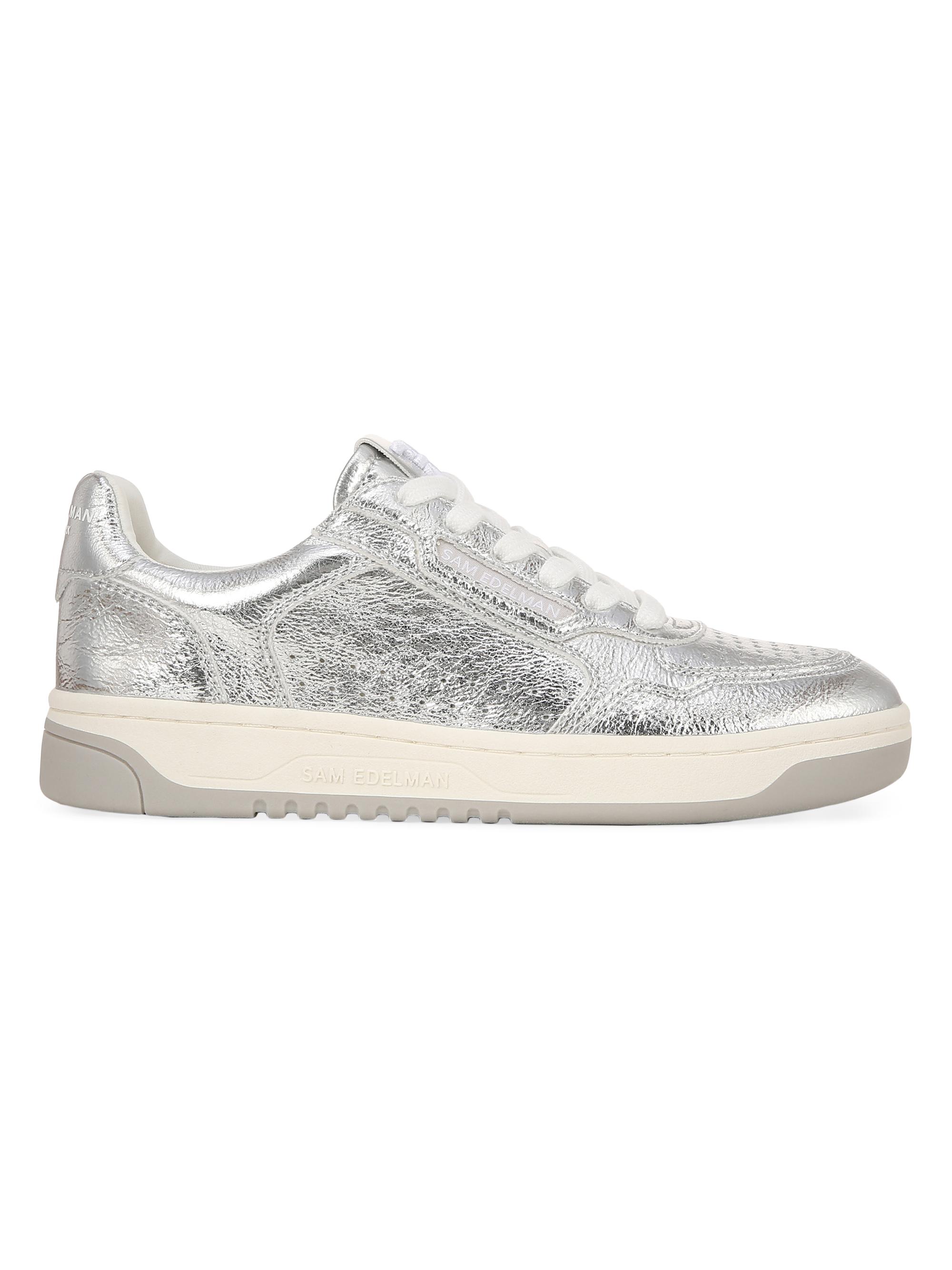 Sam Edelman Women's Harper Contrast-Detail Sneakers - Silver