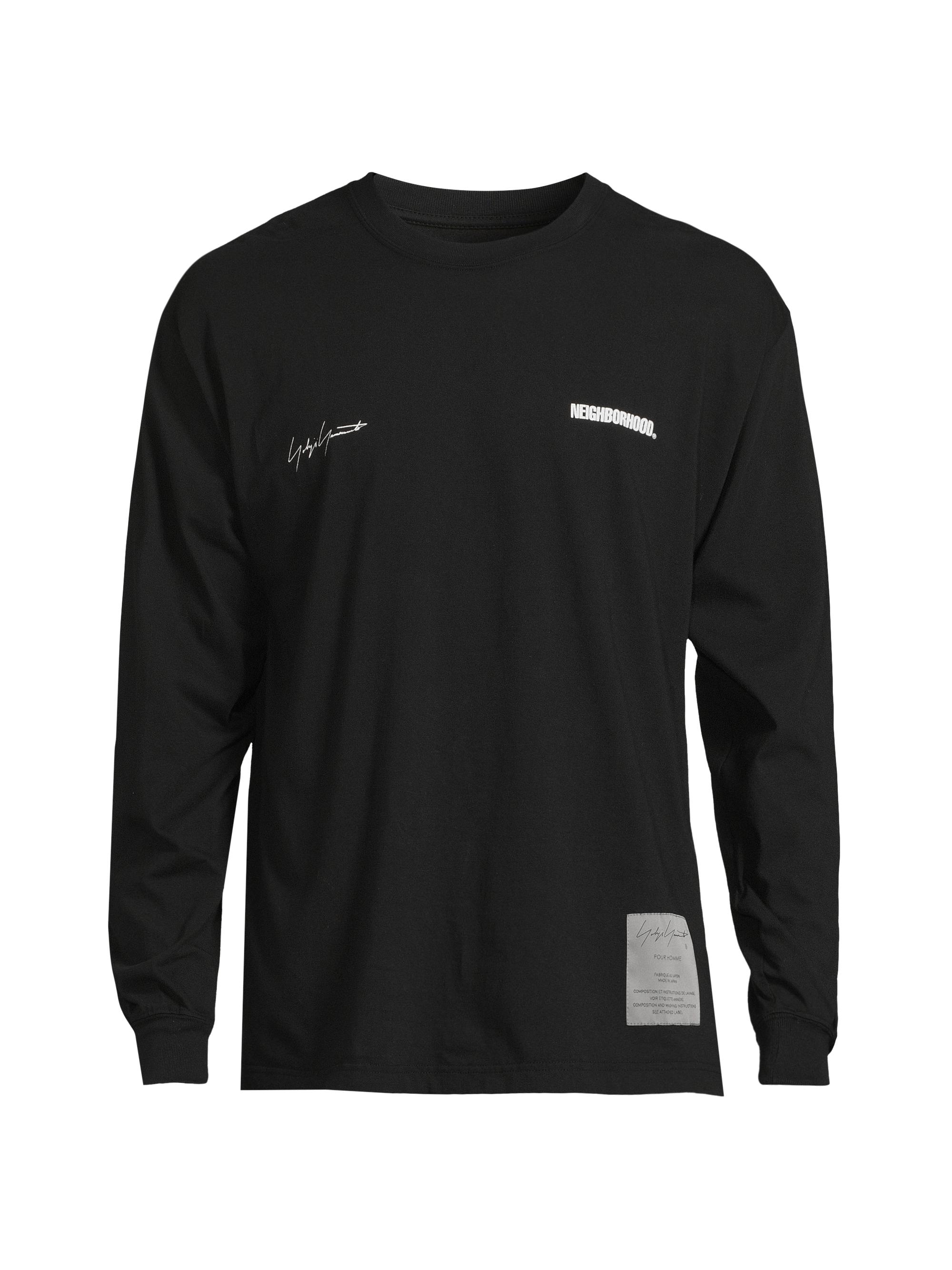 Yohji Yamamoto Men's Neighborhood Long-Sleeve T-Shirt - Black