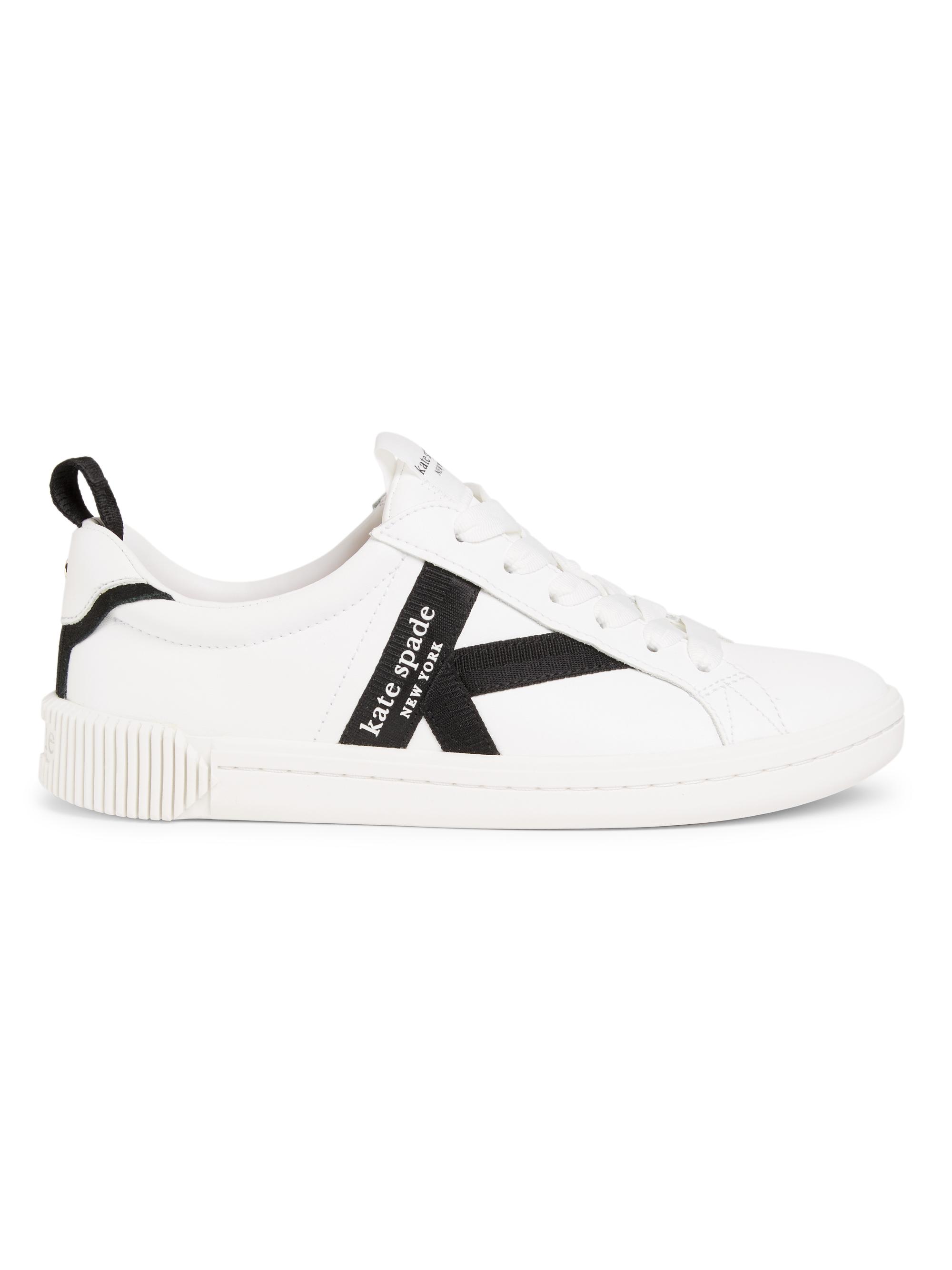 kate spade new york Signature Leather-Textile Sneakers | Saks