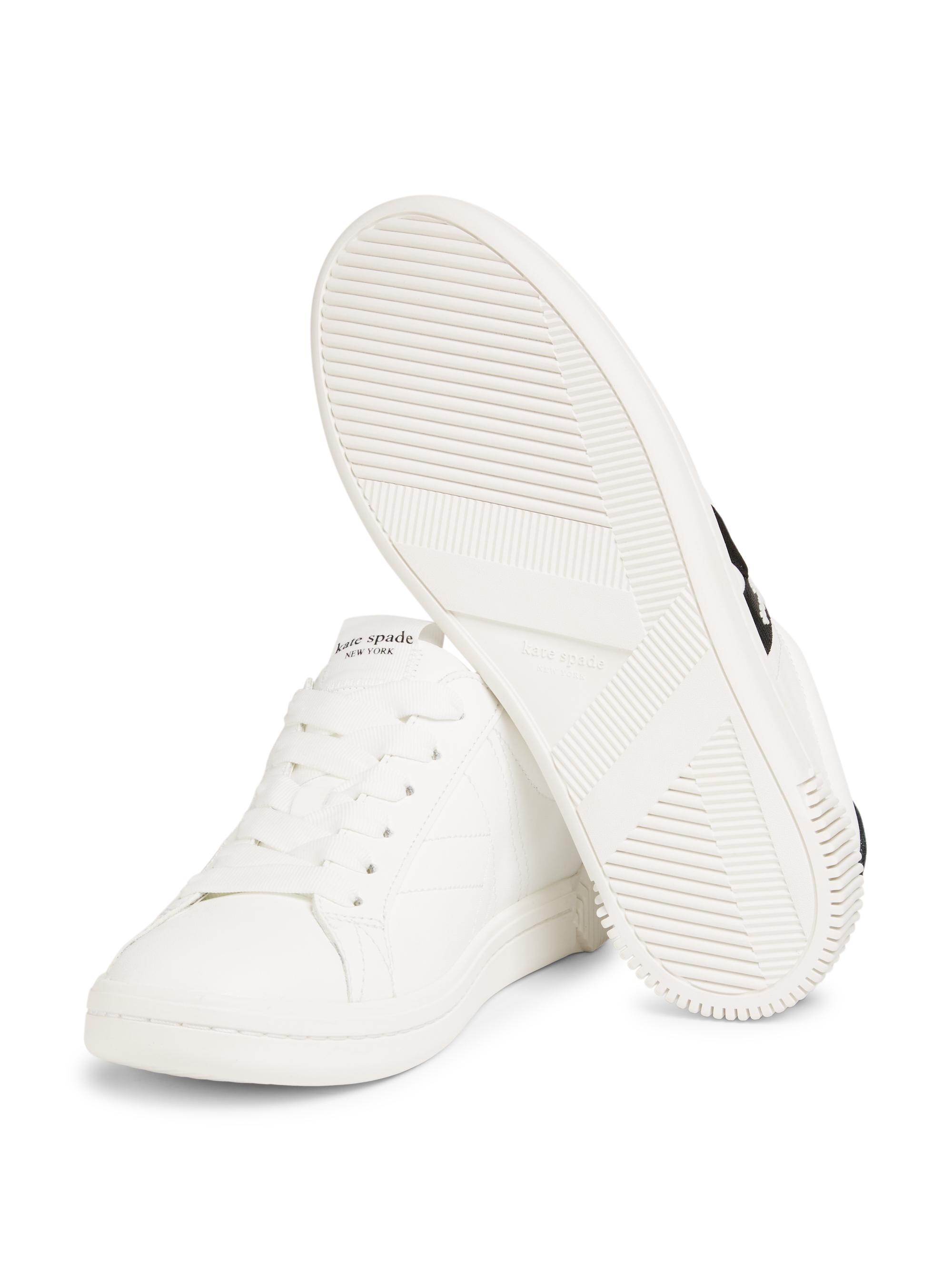 kate spade new york Signature Leather-Textile Sneakers | Saks
