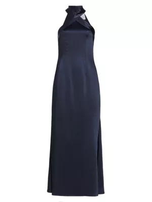 As It May Women's Liv Halter Gown - Navy - Women's Clothing