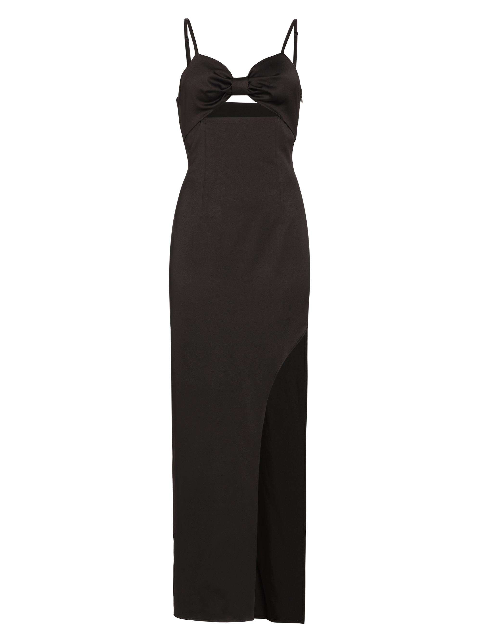 As It May Women's Lupita Bow Maxi Dress - Black
