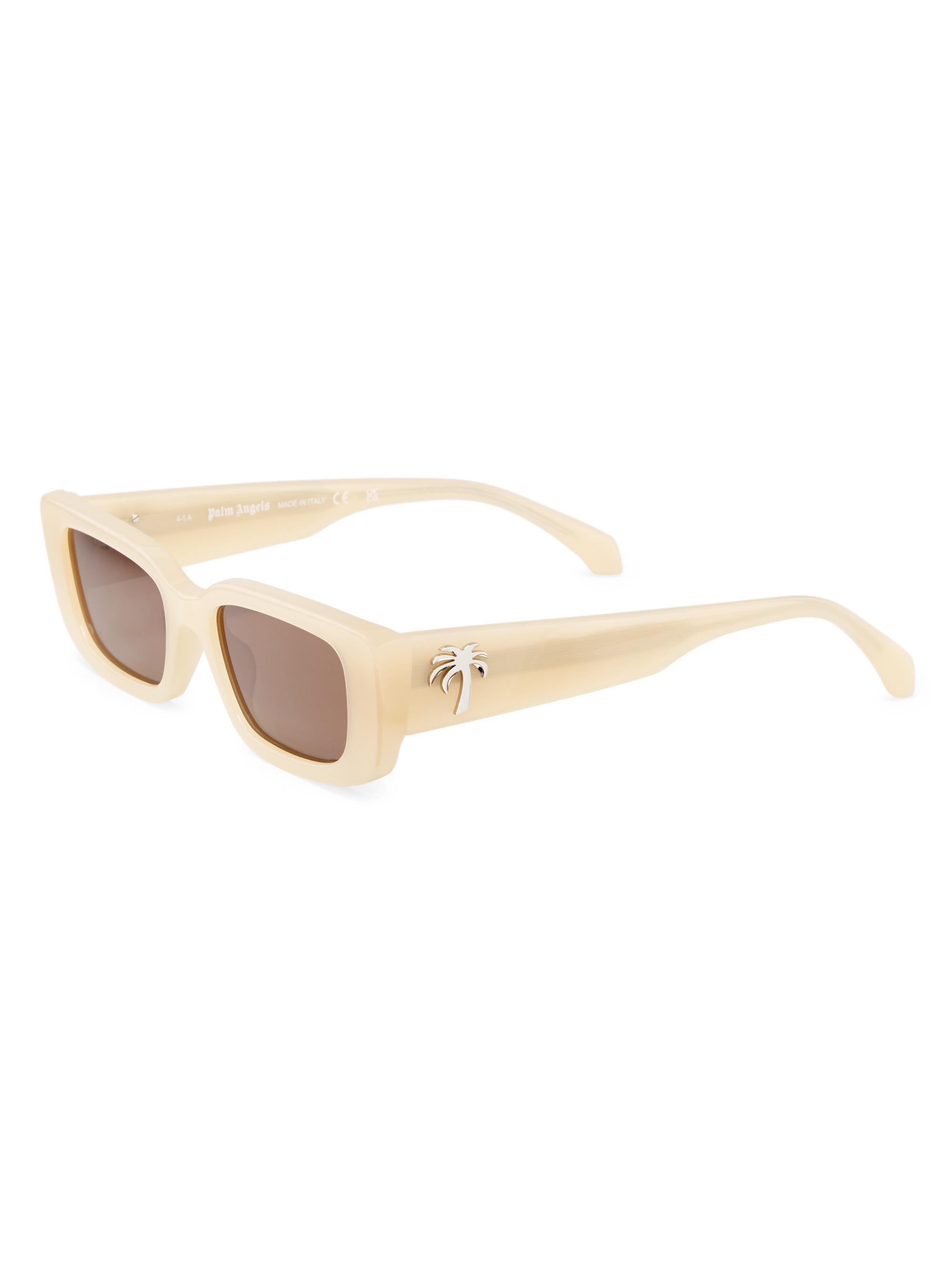Palm Angels Men's Yosemite 51MM Rectangular Sunglasses - Sand Brown