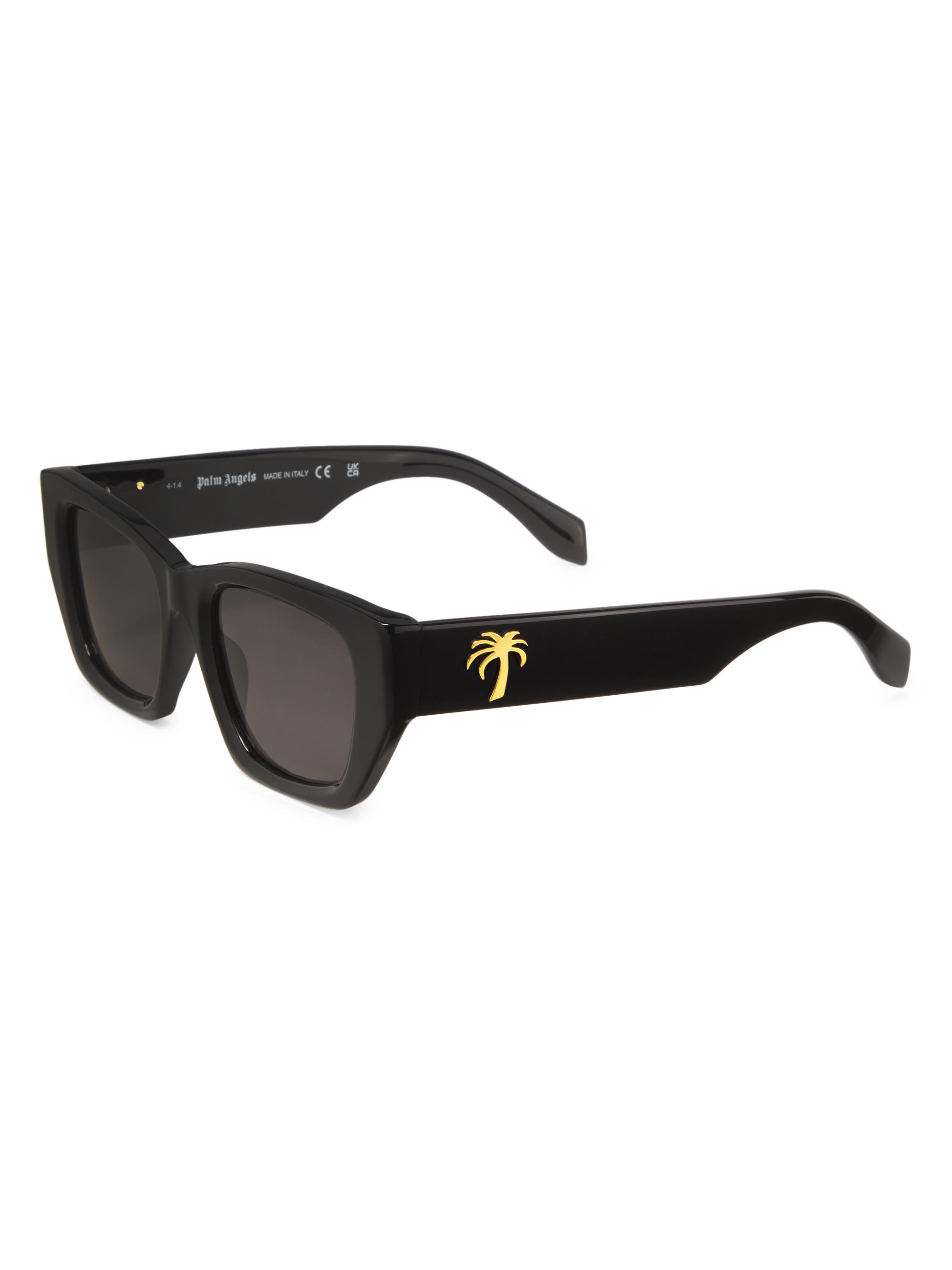 Palm Angels Men's Hinkley 51MM Shield Sunglasses - Black Dark Grey