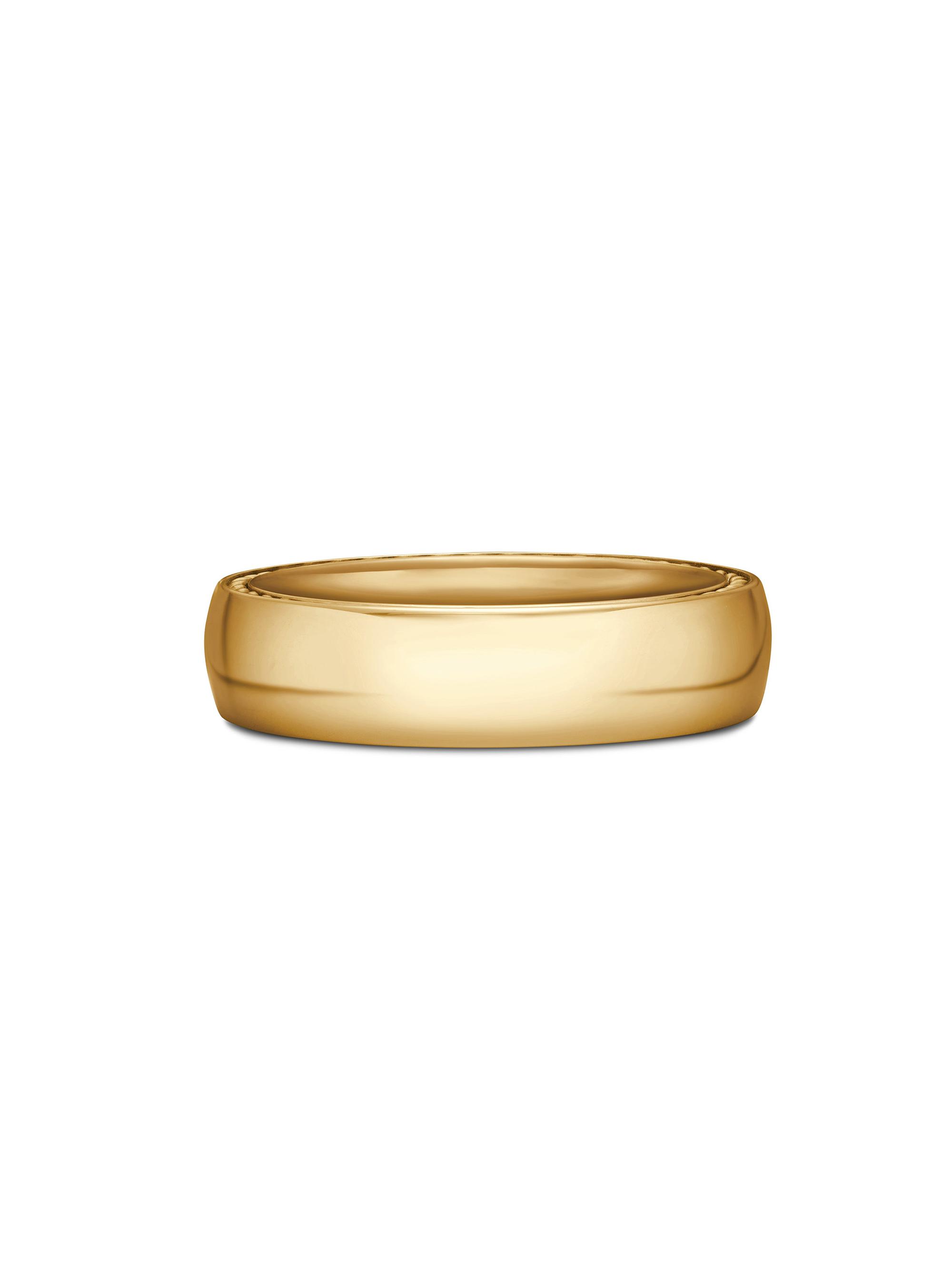 David Yurman Men's Streamline Band Ring In 18K Yellow Gold, 6mm - Gold
