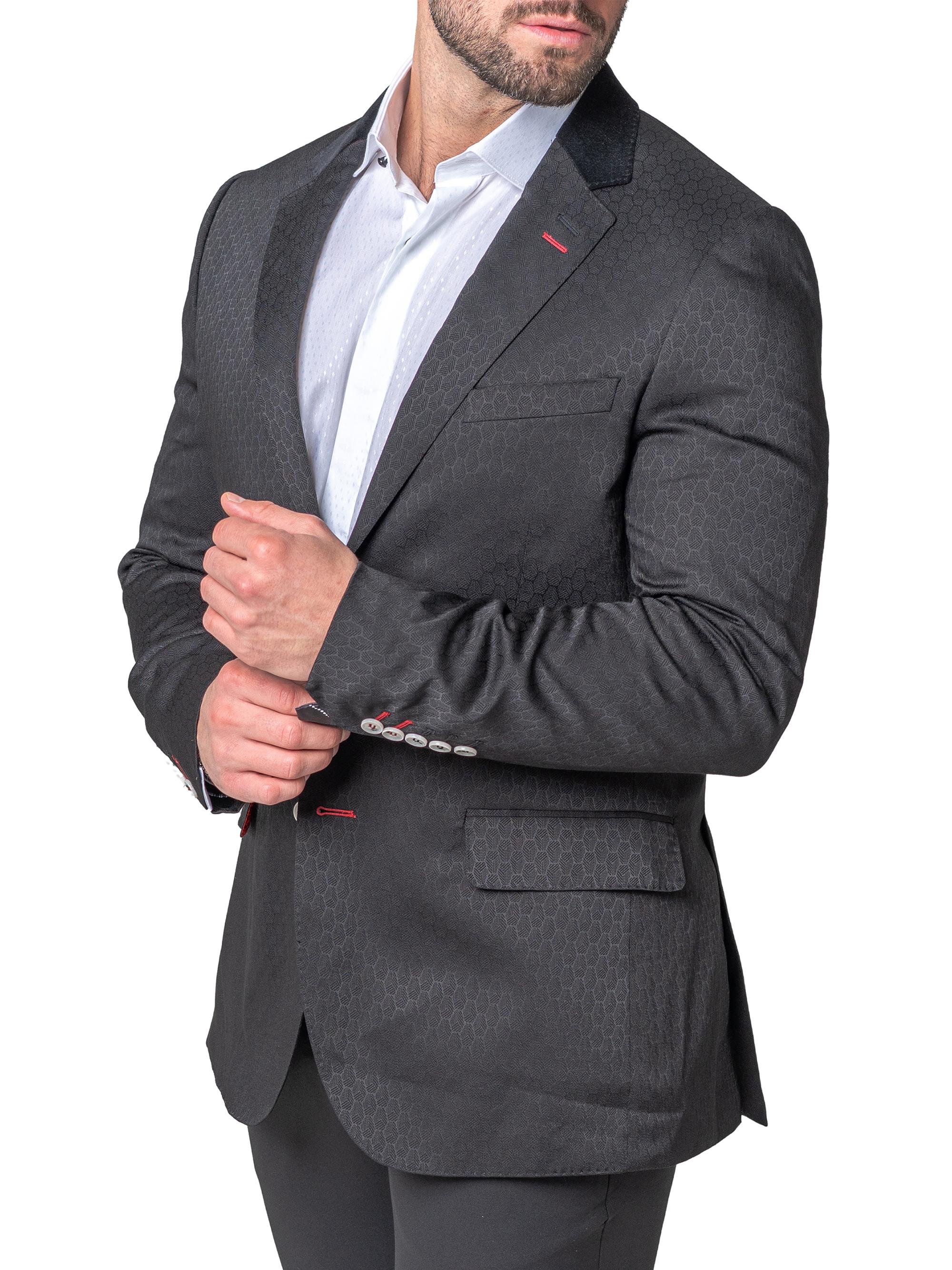 Maceoo Men's Blazer Socrate Evo Cesar - Black