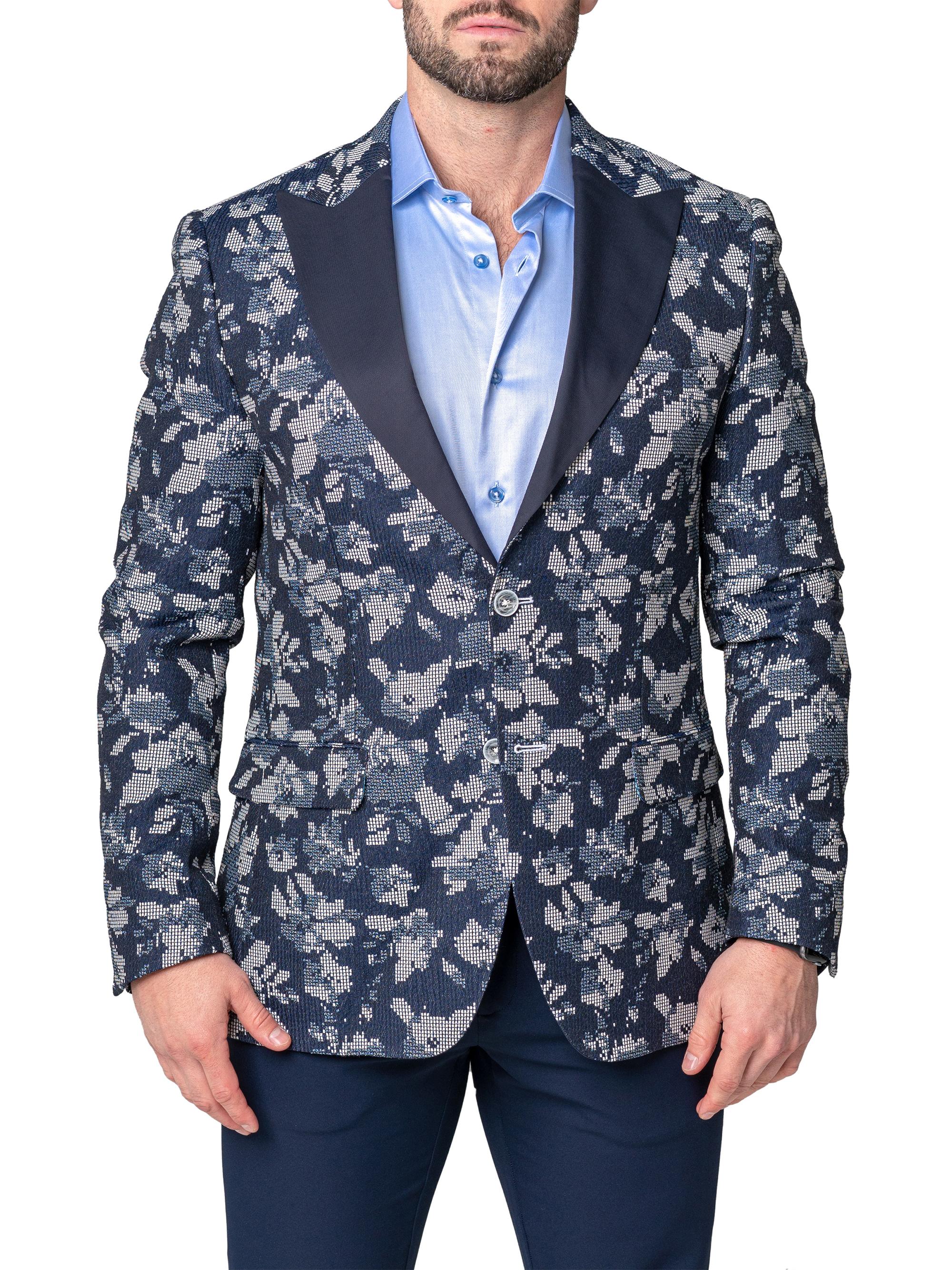 Maceoo Men's Blazer Peak Premier - Blue