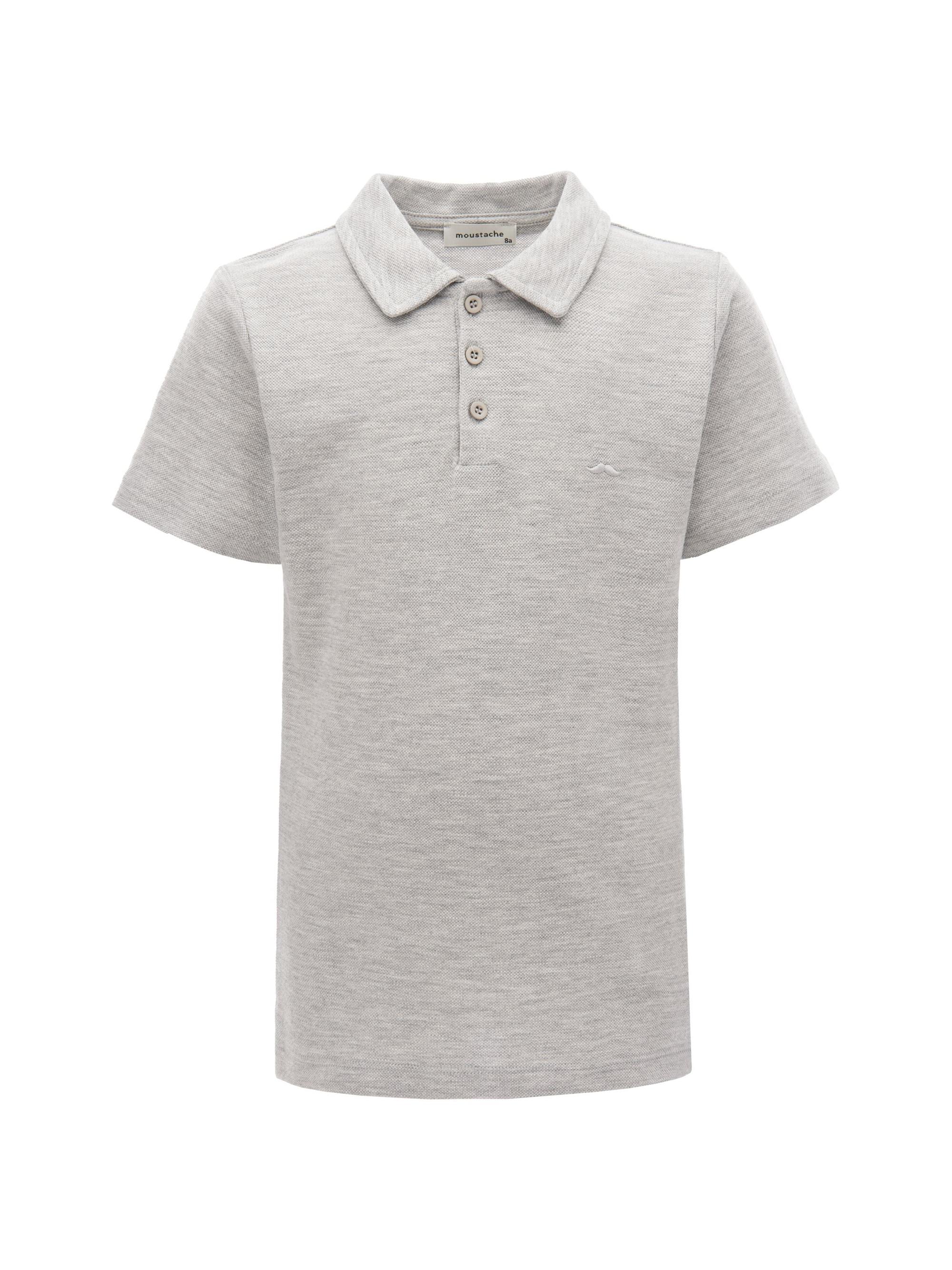 Moustache Little Boy's & Boy's Solid Polo Shirt - Grey
