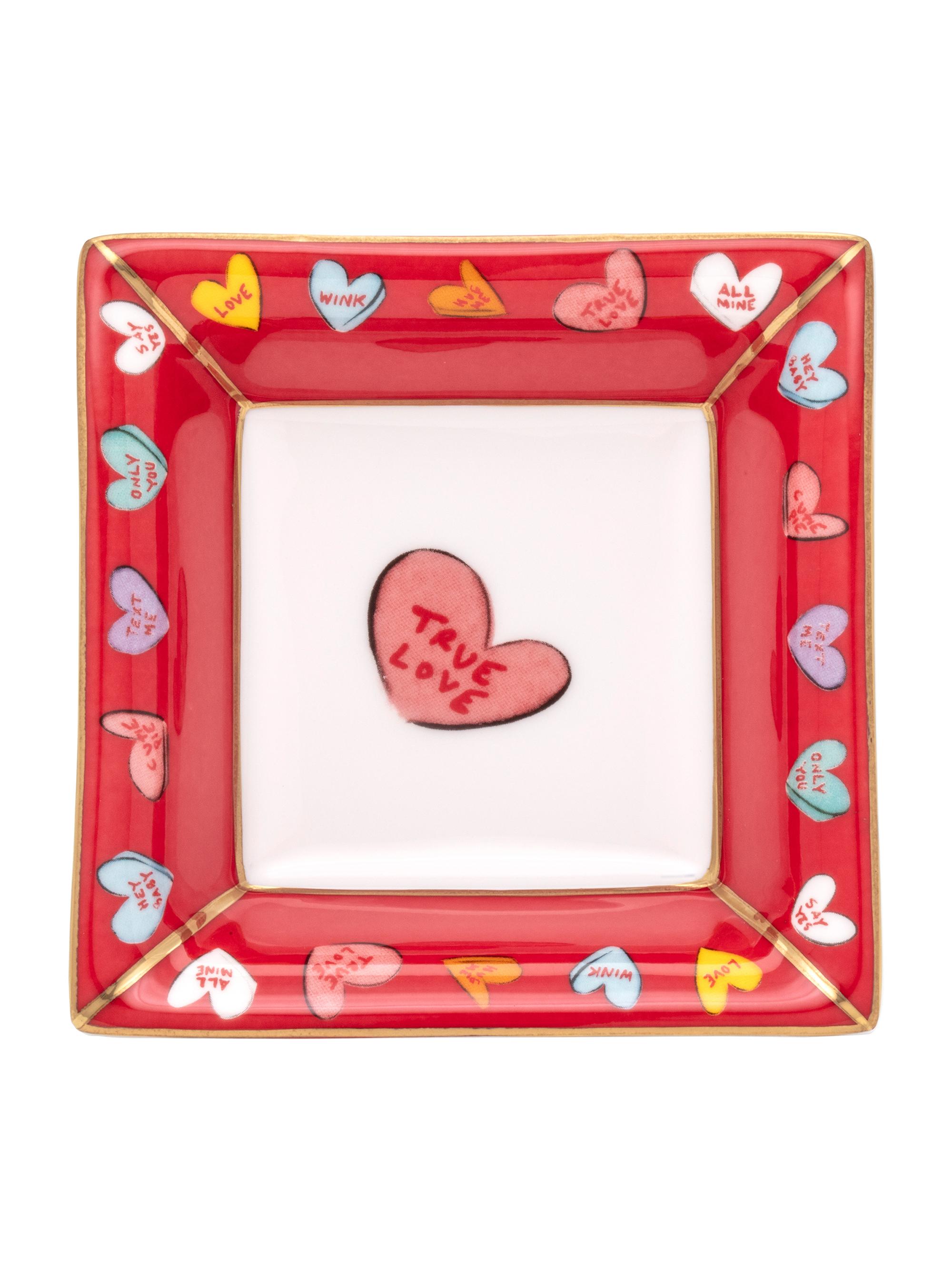 Halcyon Days Only You Square Tray - Red