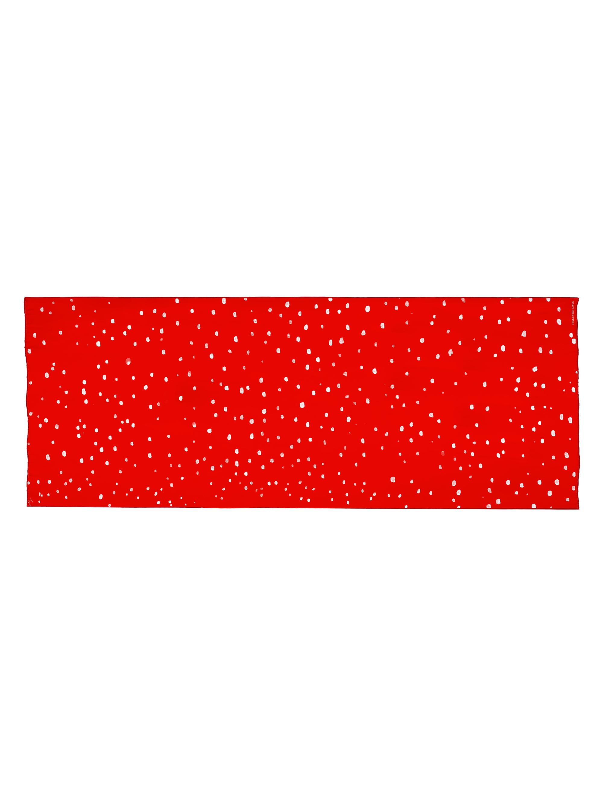 Red Storm Wool & Silk Scarf