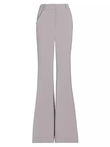 Crepe Flared Trousers