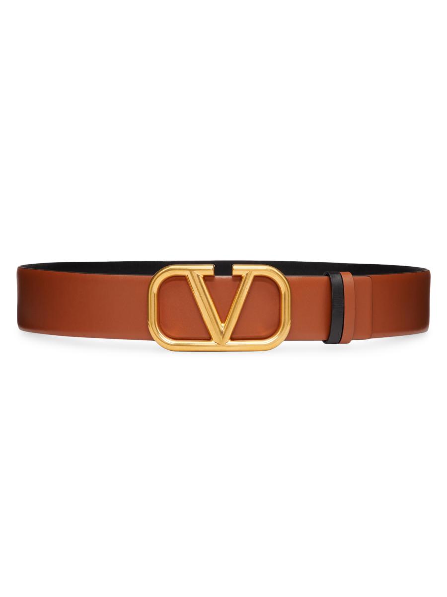Valentino Garavani Reversible VLogo Signature Belt in Glossy