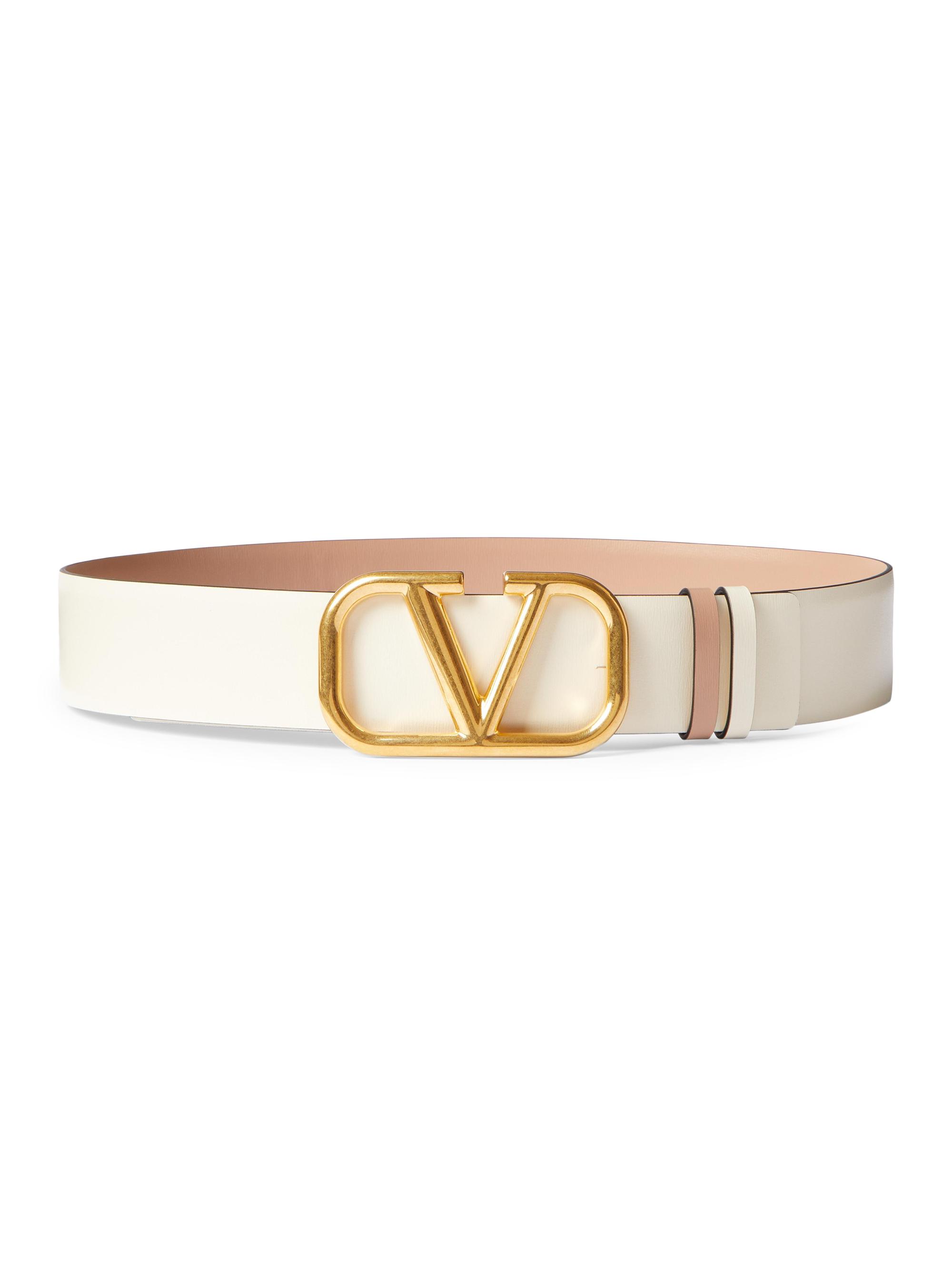 Valentino Garavani Reversible VLogo Signature Belt in Glossy
