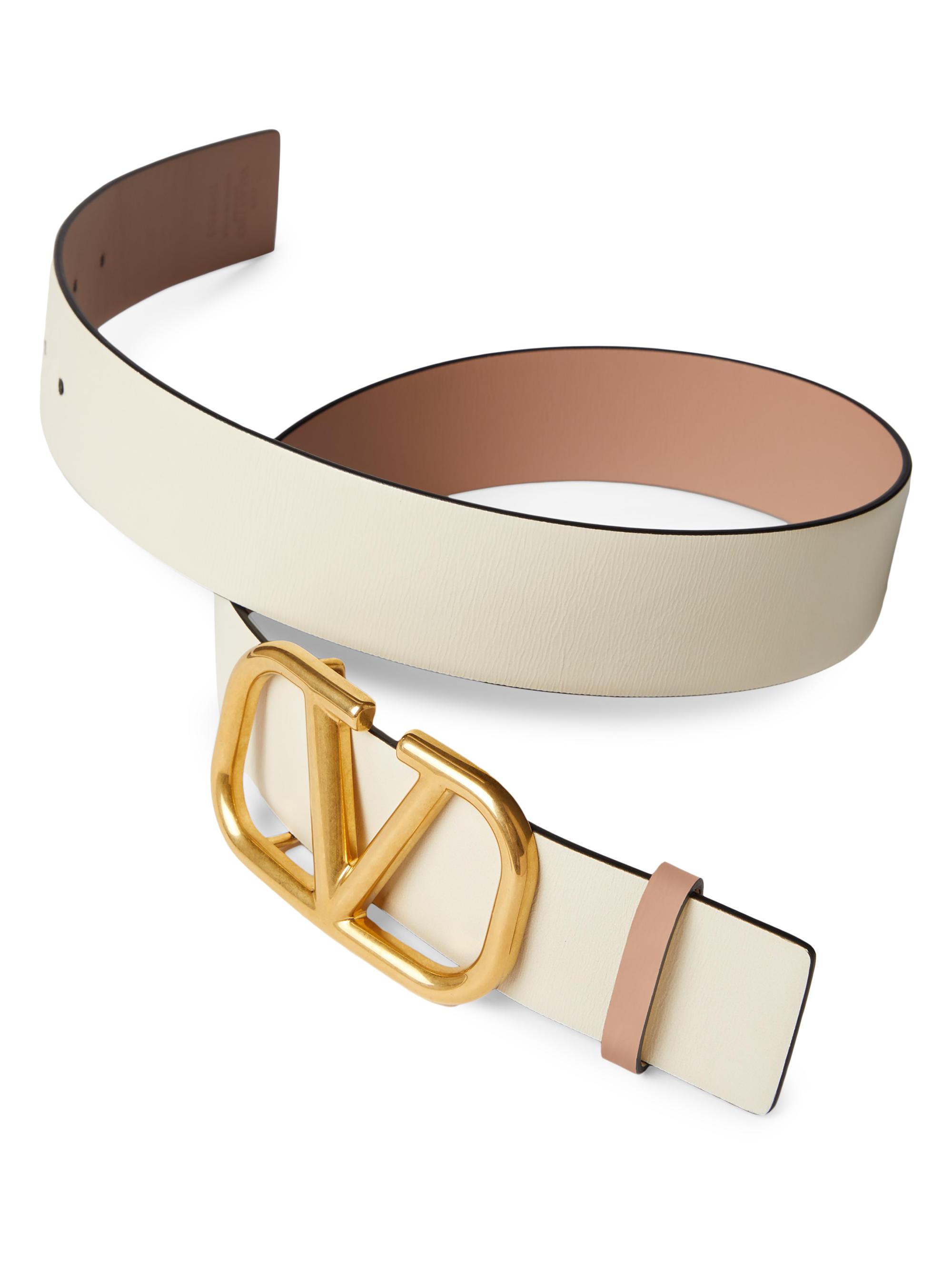 Valentino Garavani Reversible VLogo Signature Belt in Glossy