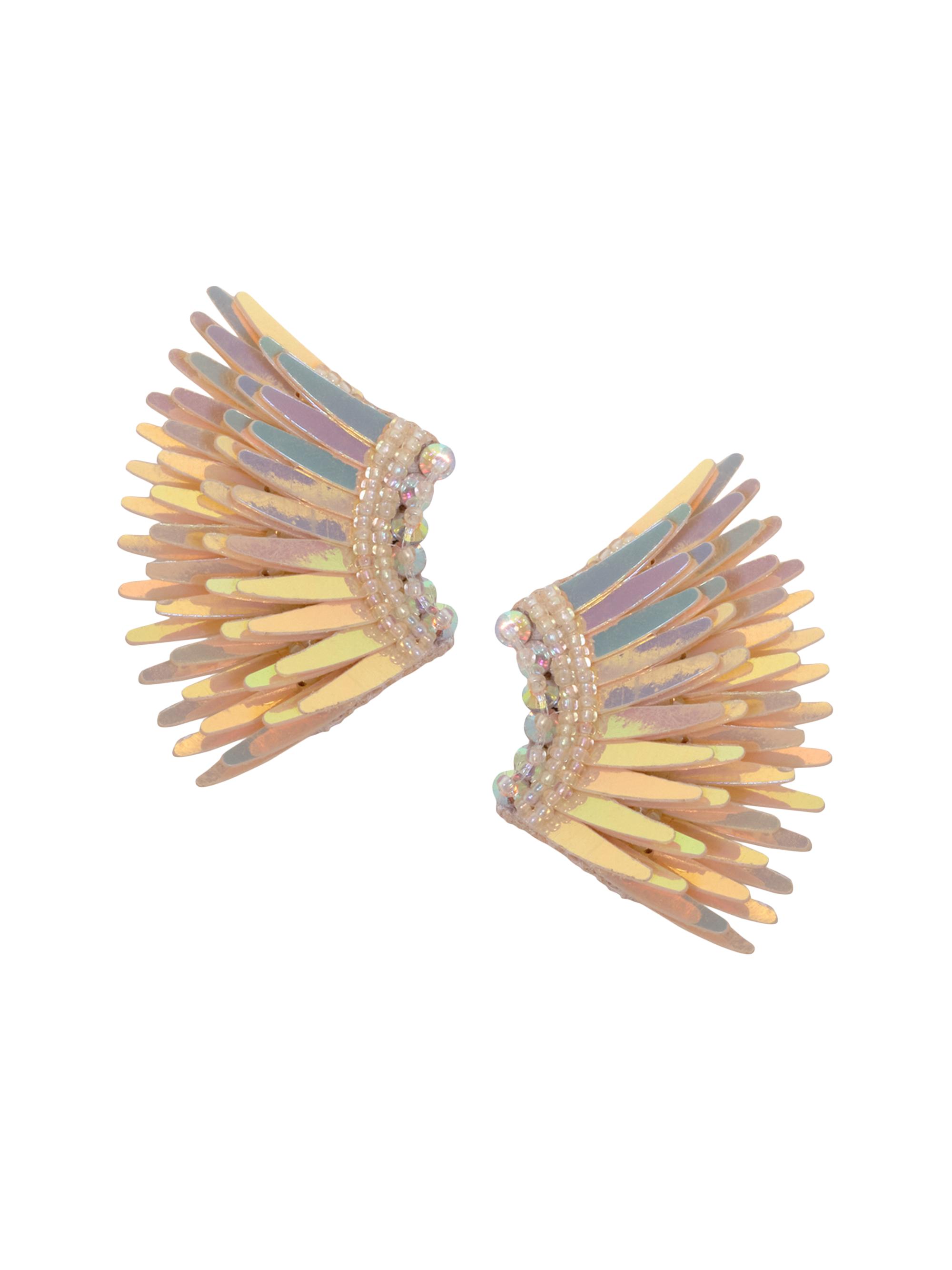 Mignonne Gavigan Women's Madeline 14K-Gold-Plated & Mixed-Media Mini Wing Earrings - Sunset