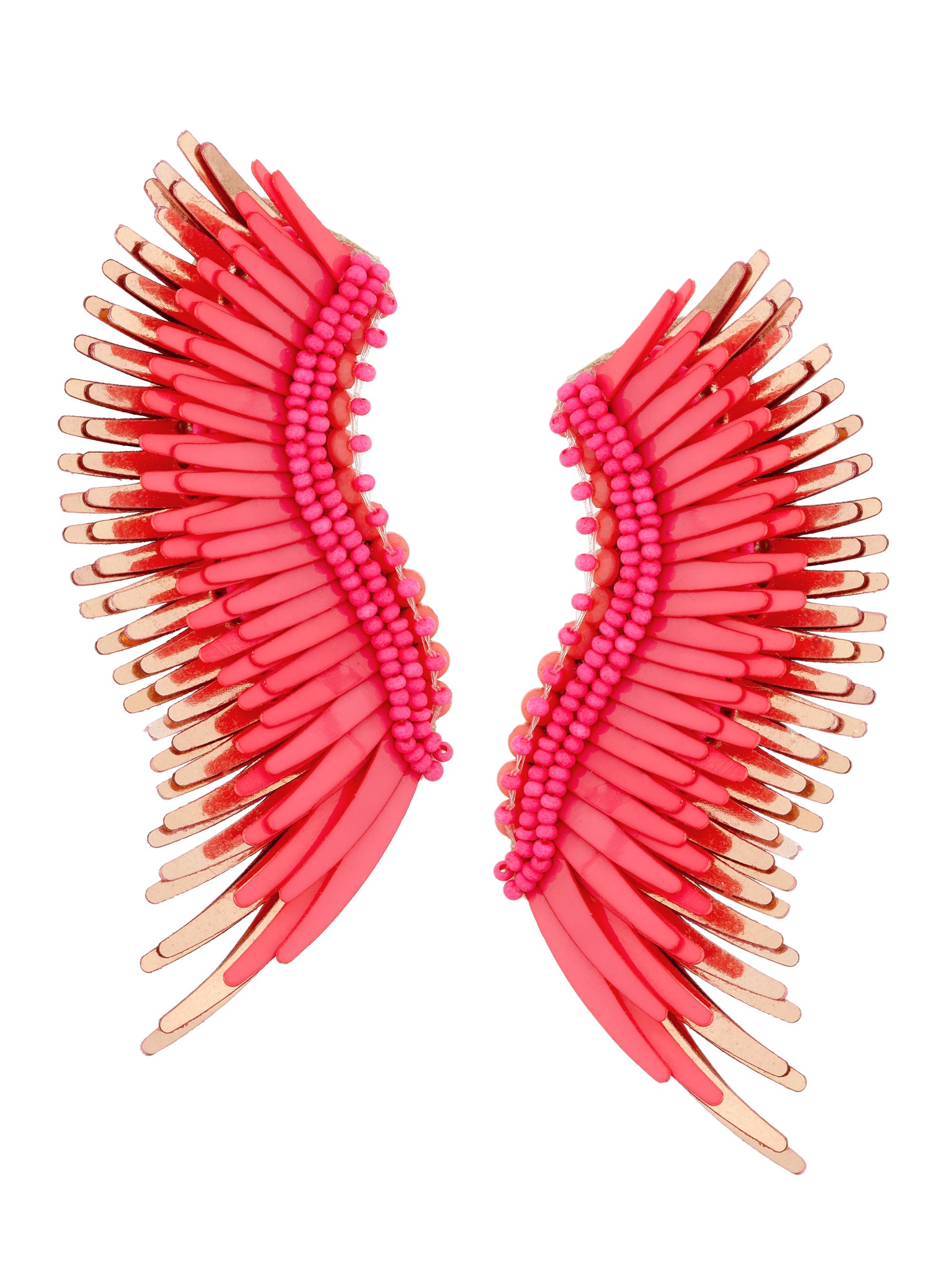 Mignonne Gavigan Women's Madeline 14K-Gold-Plated & Mixed-Media Mini Wing Earrings - Rose Gold