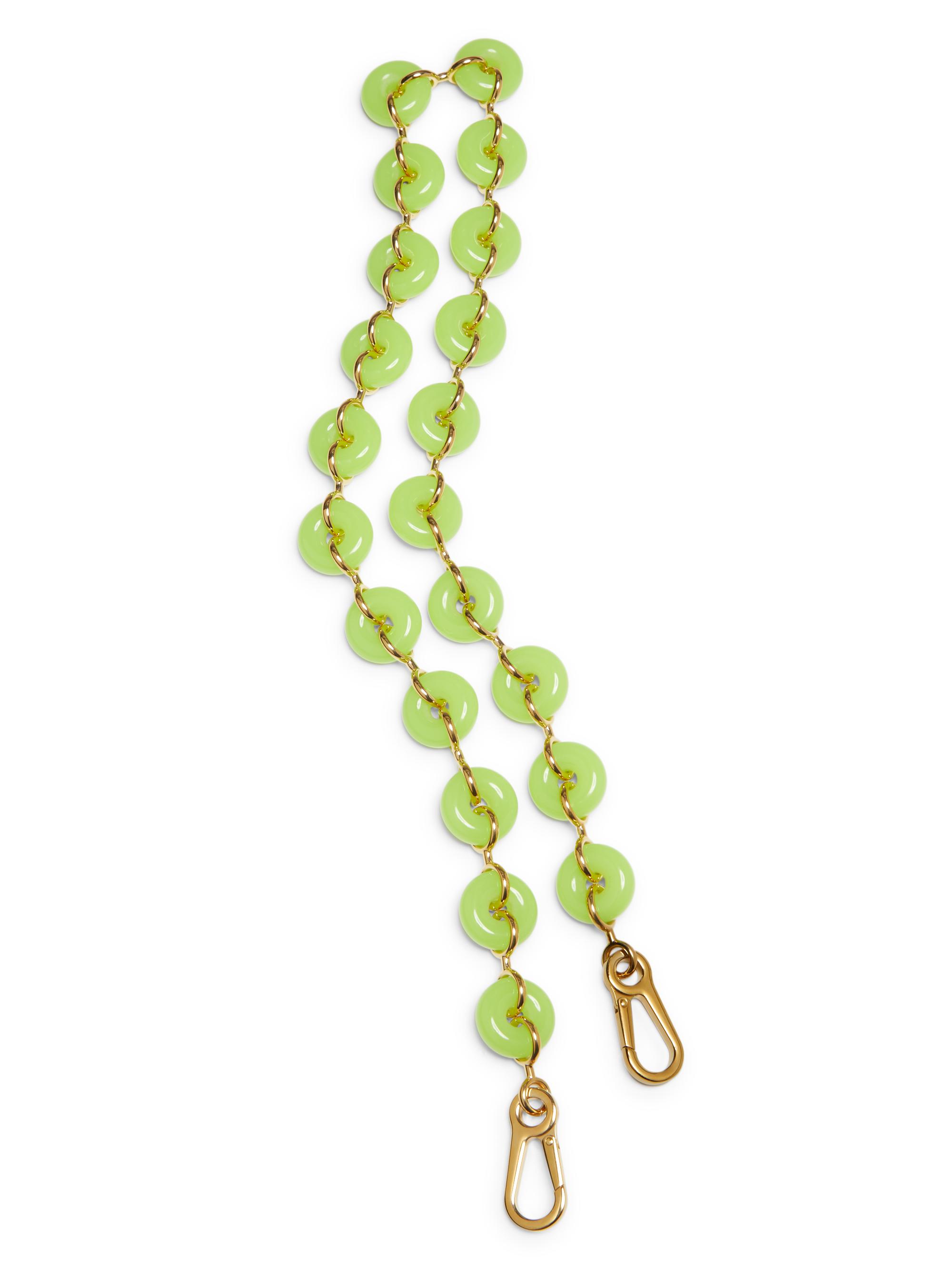 LOEWE Women's  x Paula's Ibiza Donut Chain Bag Strap - Acid Green