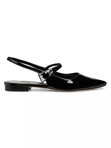 Didion Patent Leather Slingback Flats
