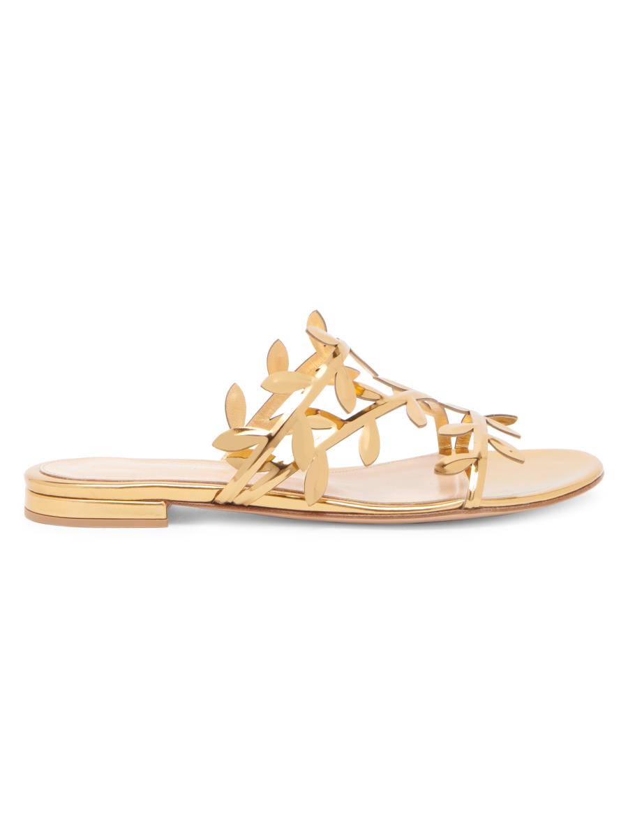 【Gianvito Rossi】CRYSTAL FLAVIA サンダル【関税送料込】 Gianvito Rossi Crystal Flavia 105MM Leather Sandals | Saks