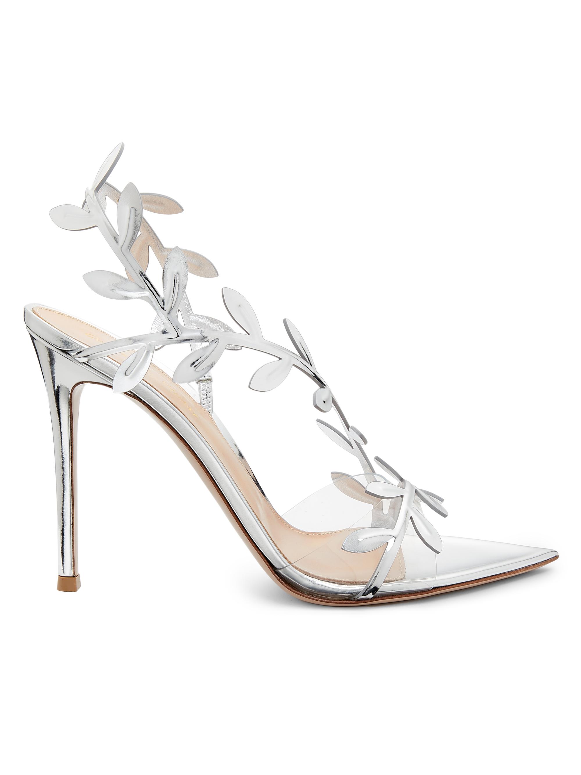 Gianvito Rossi Women's Flavia 105MM Sandals - Silver