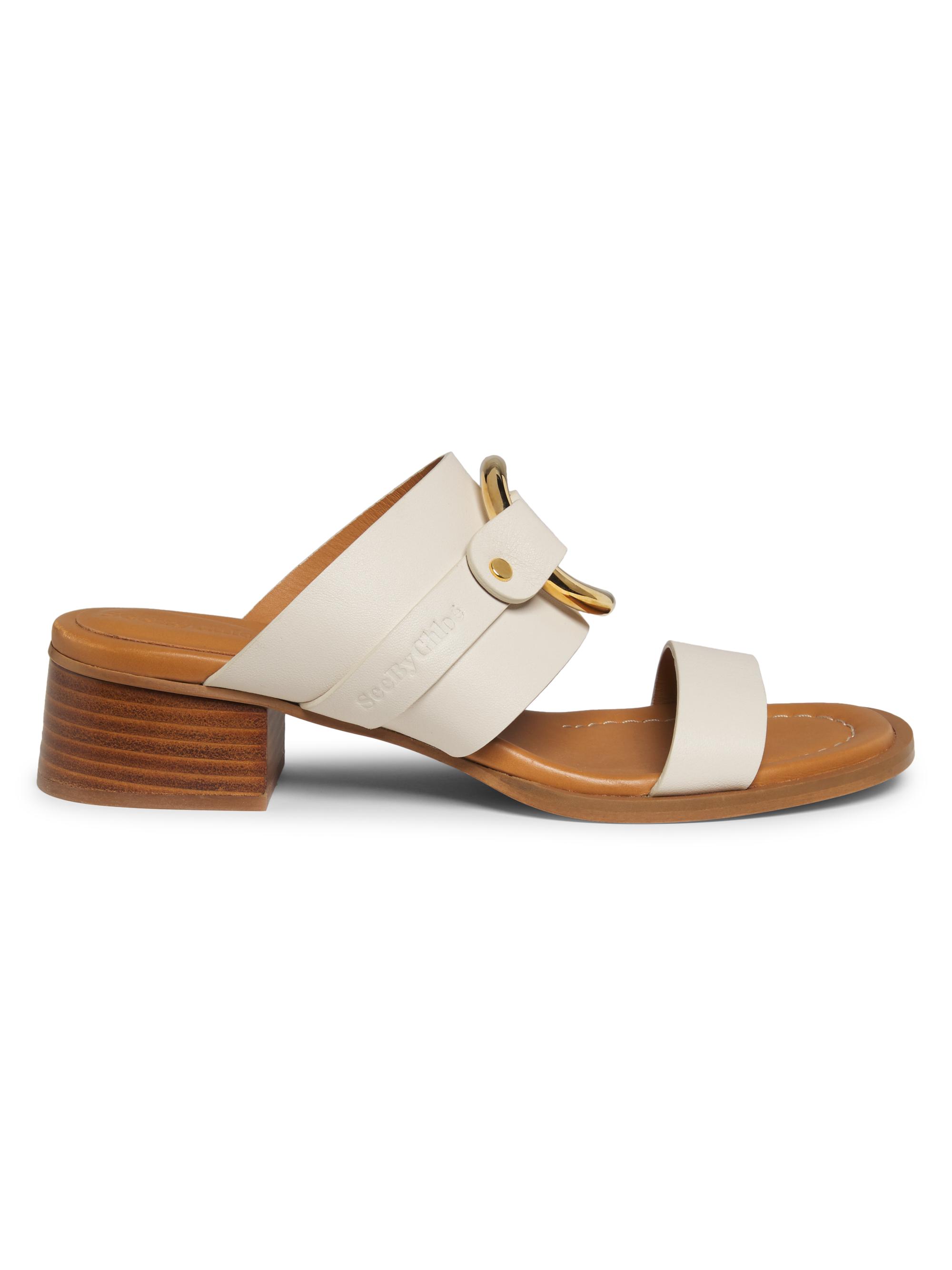 See by Chloé Women's Hana 40MM Leather Sandals - Natural