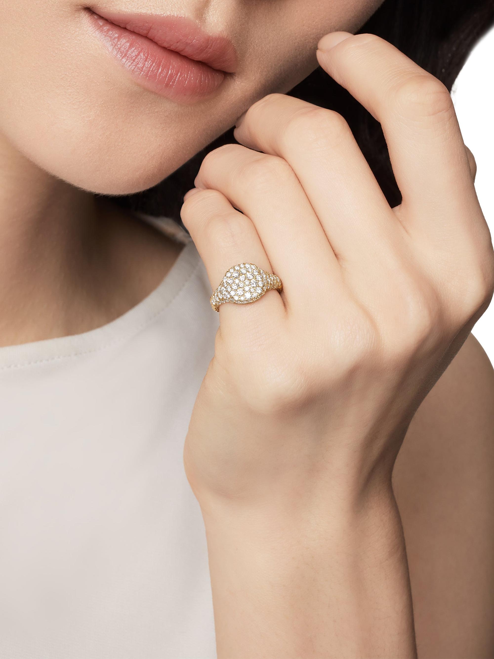 David Yurman Chevron Pinky Ring in 18K Yellow Gold | Saks Fifth Avenue