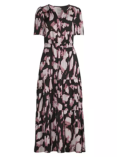 Spring Shadow Daydream Abstract Maxi Dress