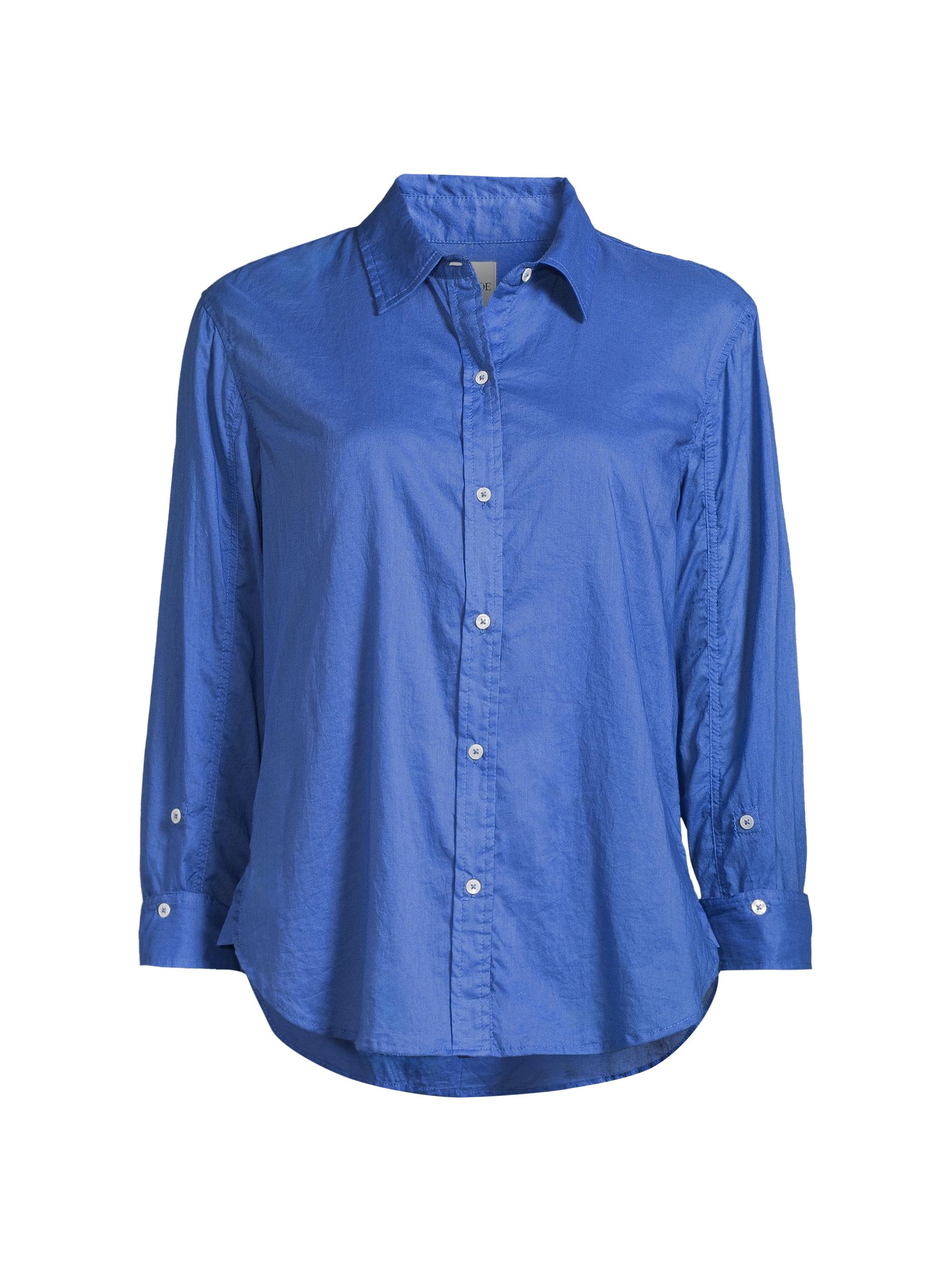 NIC+ZOE Women's Petite Girlfriend Cotton Shirt - Morning Glory