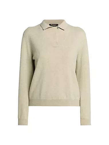 Arona Cashmere Polo Sweater