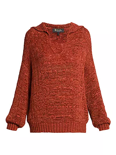Shikotsu Silk V-Neck Sweater