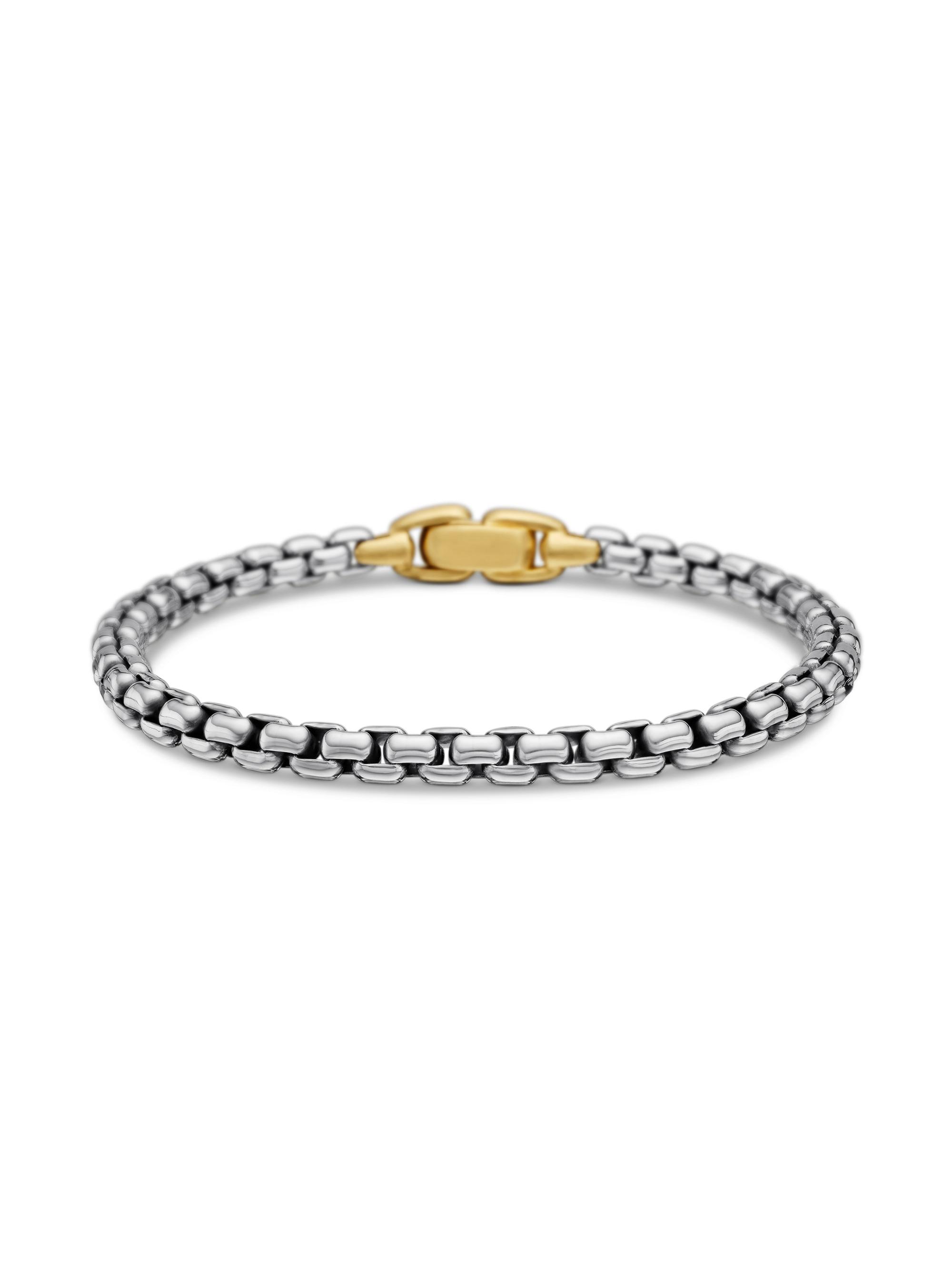David Yurman Men's Box Chain Bracelet in Sterling Silver - Silver