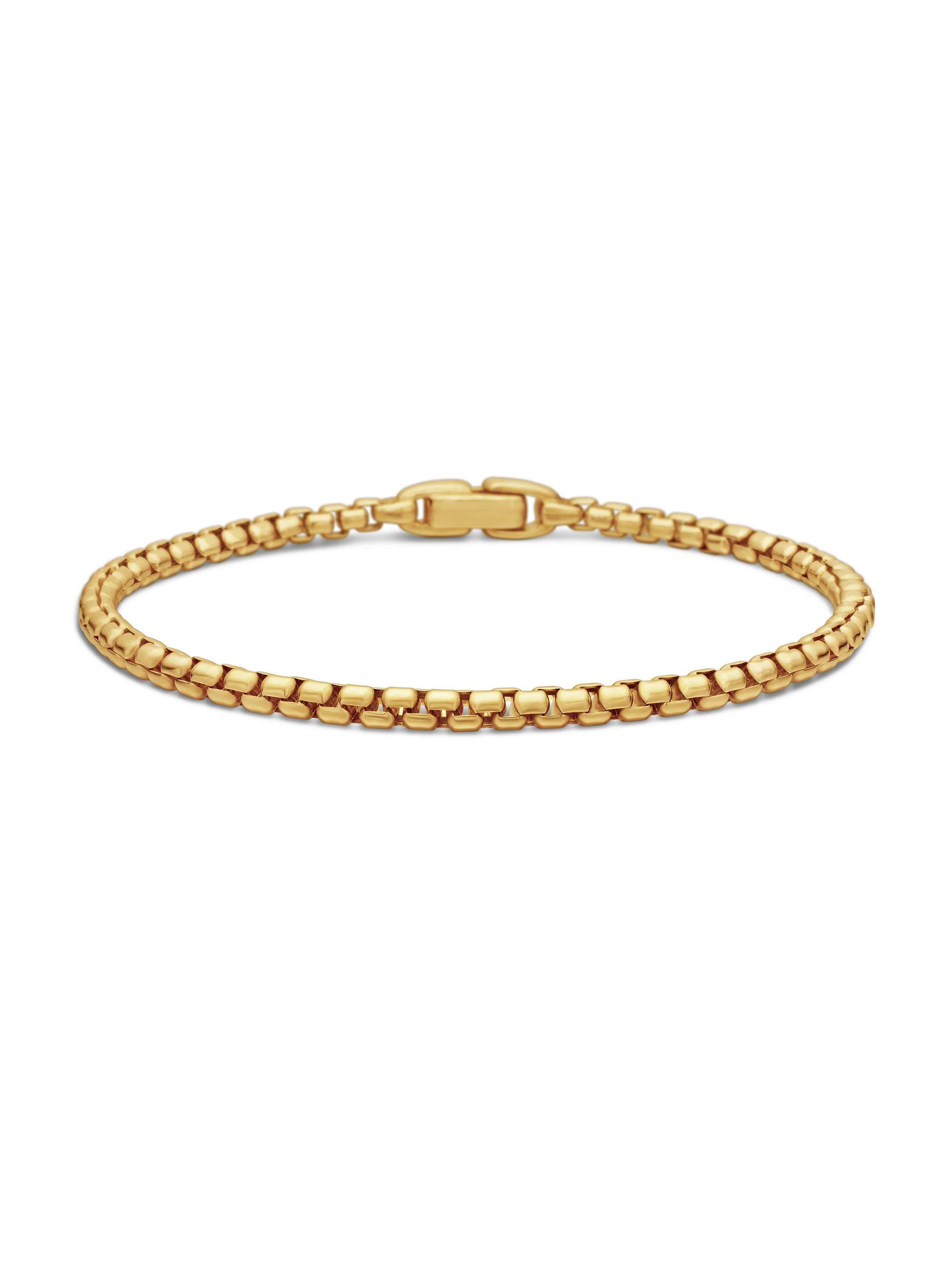 David Yurman Box Chain Bracelet in 18K Yellow Gold 3.4mm | Saks
