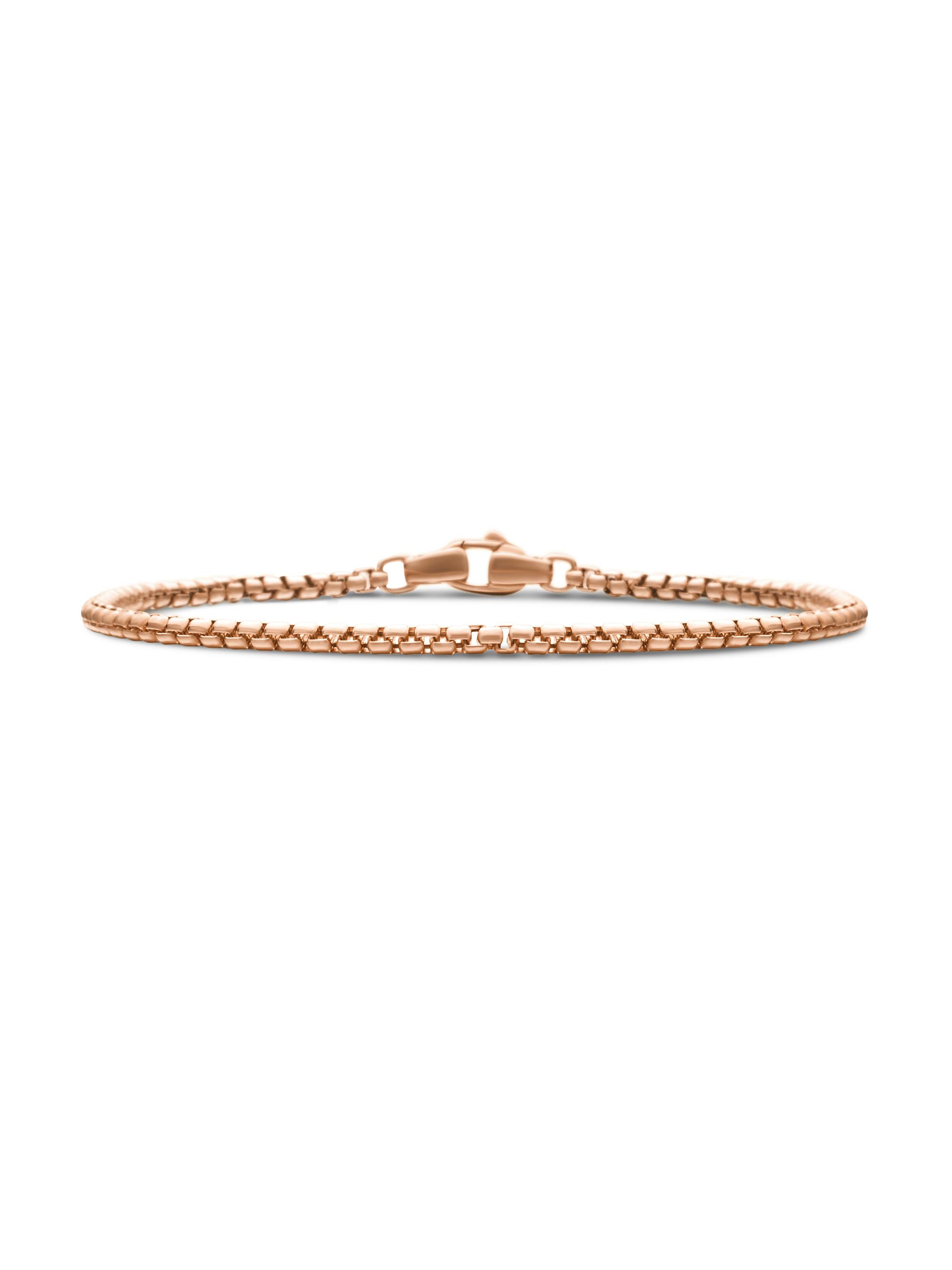 David Yurman Men's Box Chain Bracelet in 18K Rose Gold - Rose Gold