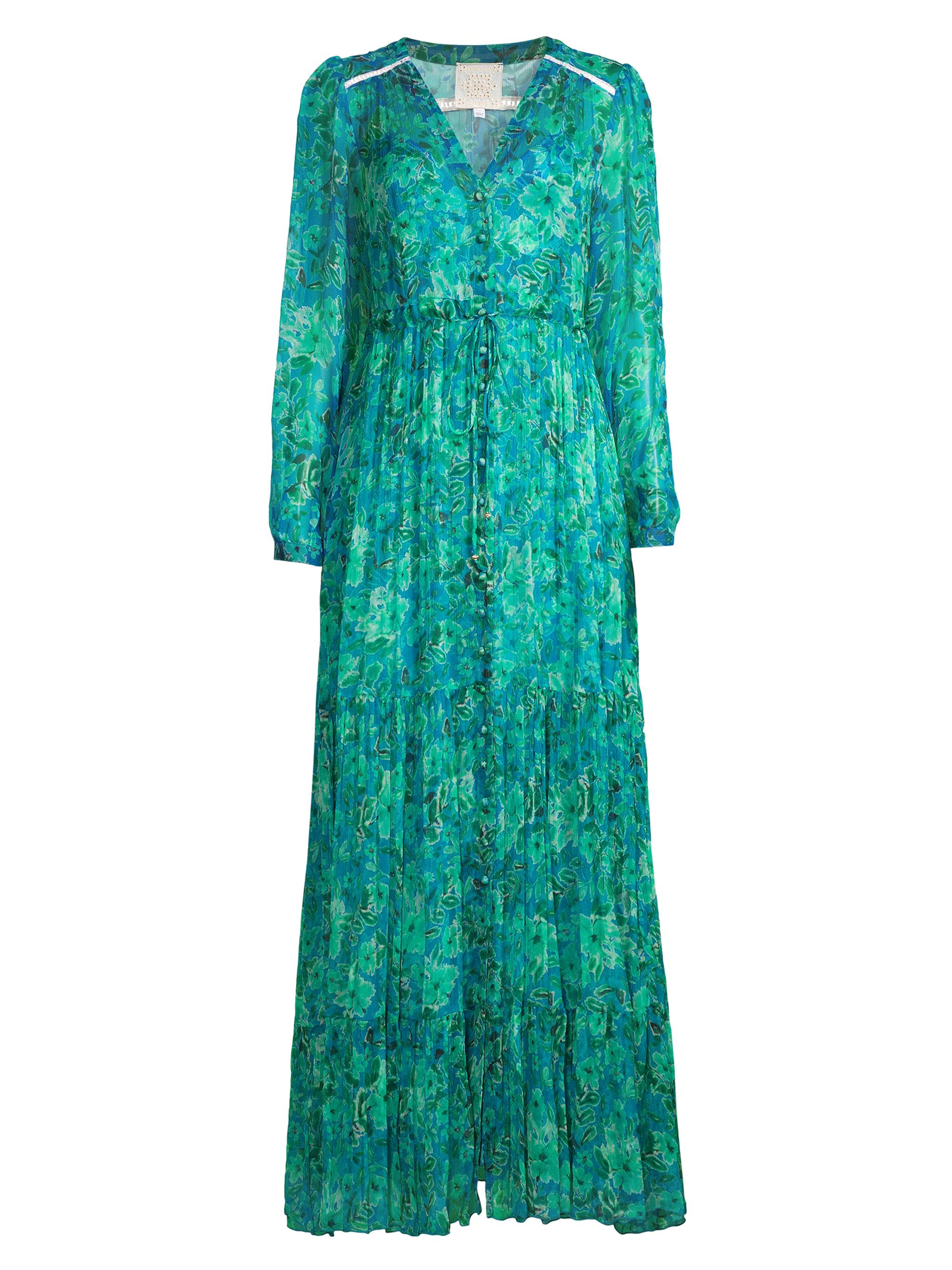 Johnny Was Women's Raquel Floral Silk Maxi Dress