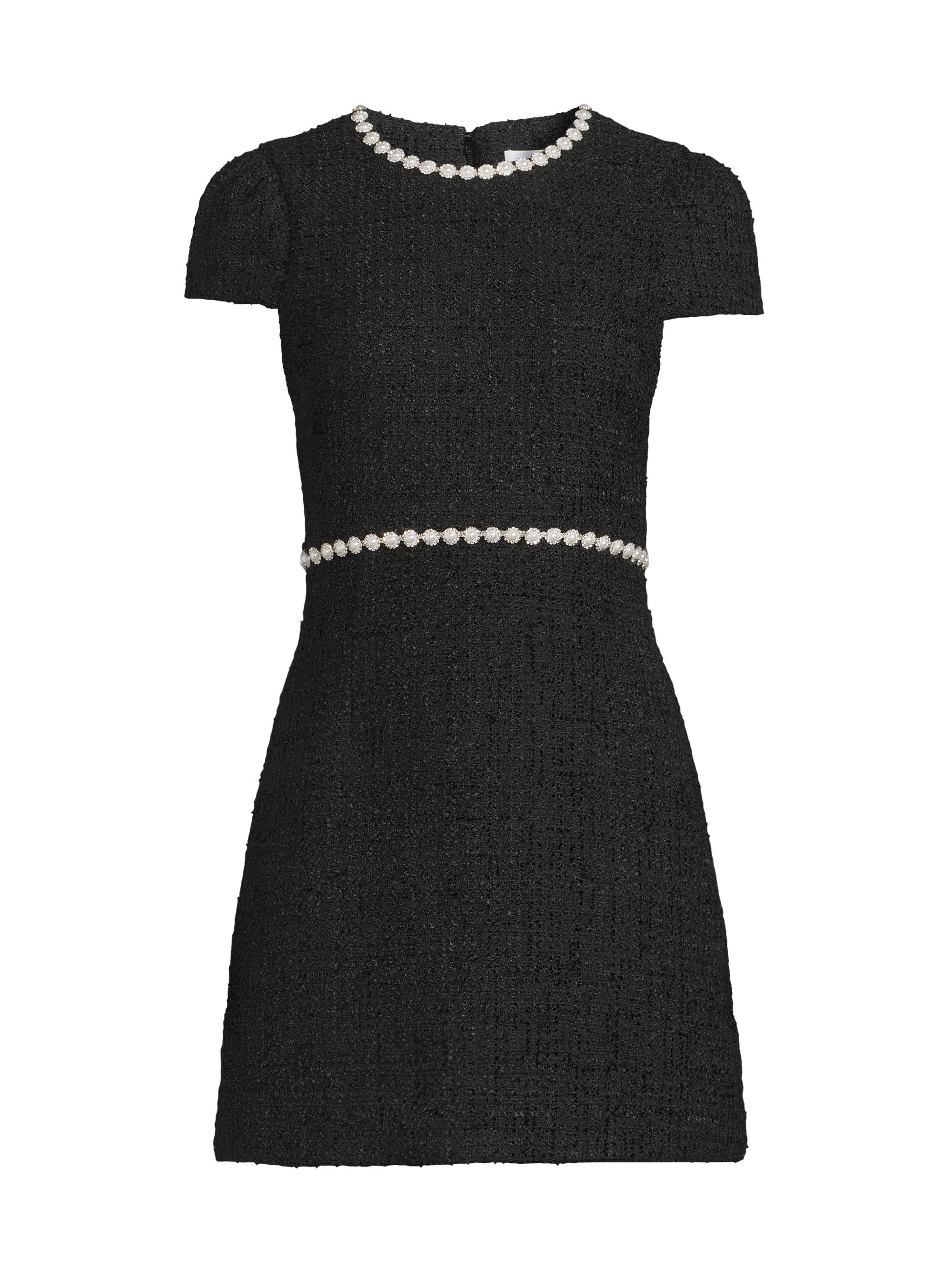 Likely Morley Tweed Pearl-Embellished Minidress | Saks Fifth Avenue