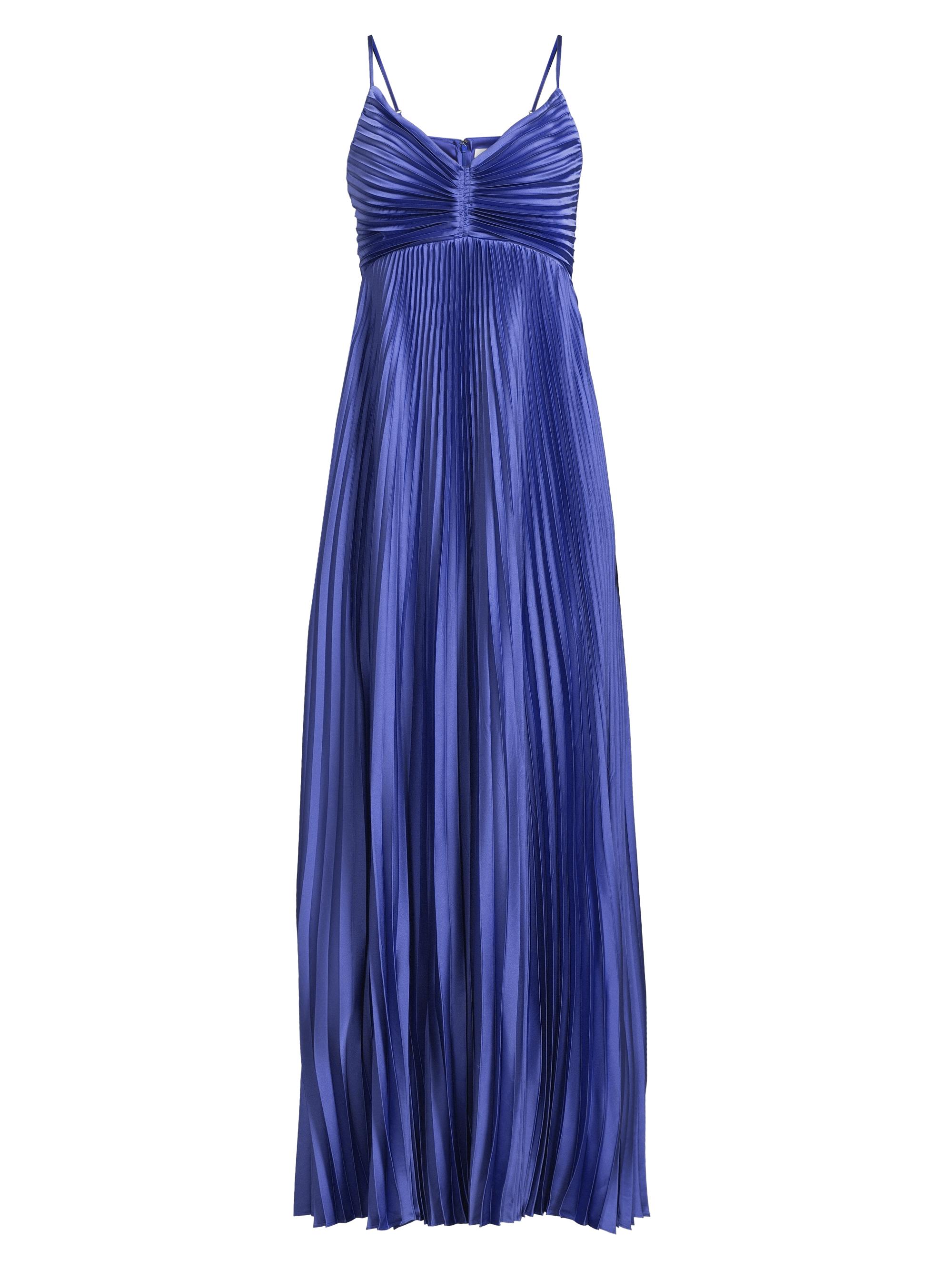 Likely Women's Asra Satin Pleated Gown - Royal Blue