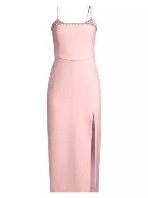 Likely Women's Mauricio Crystal-Embellished Midi-Dress - Rose Shadow