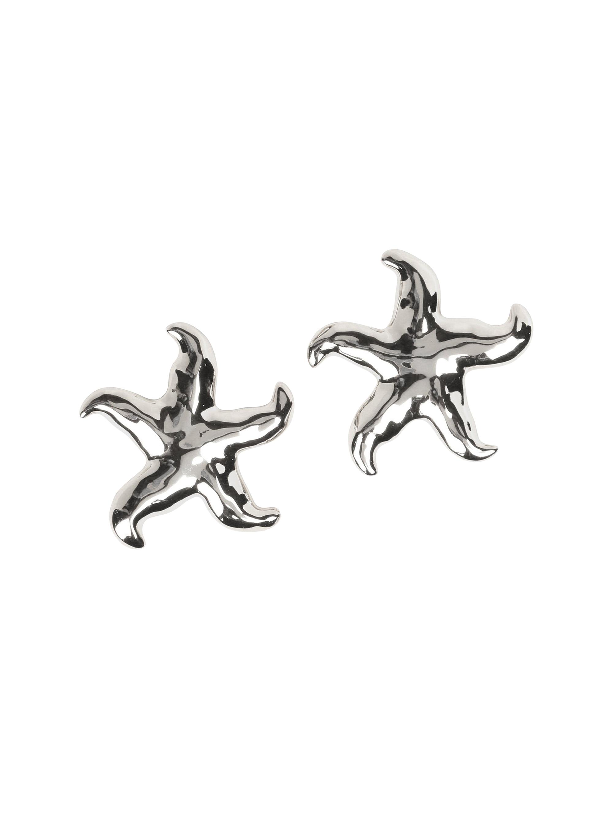 Julietta Women's Underwater St. Barths Rhodium-Plated Earrings - White Gold