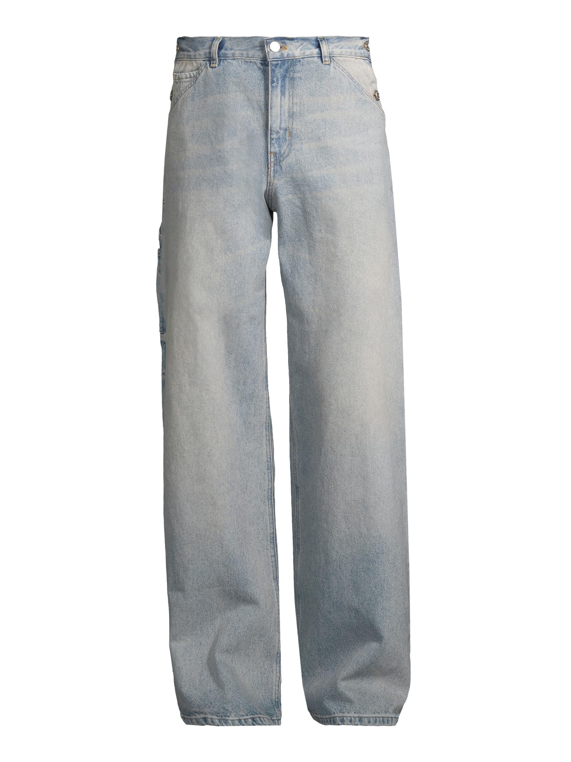 courreges sailor denim baggy pants