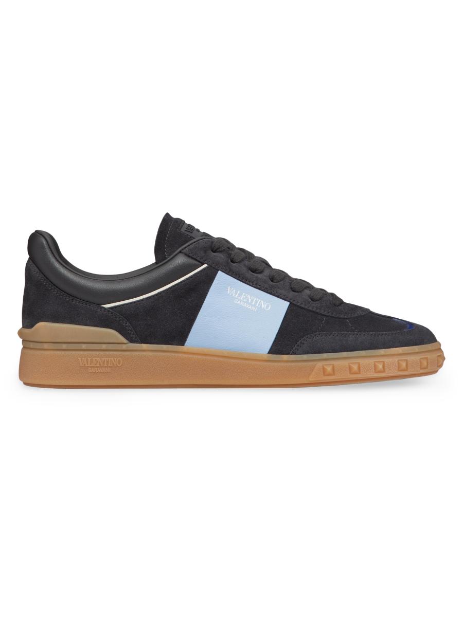 スニーカー VALENTINO GARAVANI Black Leather And Suede Gumboy Sneakers Valentino Garavani Gumboy Leather Sneakers | Black | FARFETCH