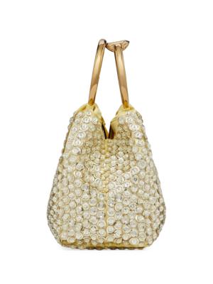 Carry Secrets Small embellished bucket bag