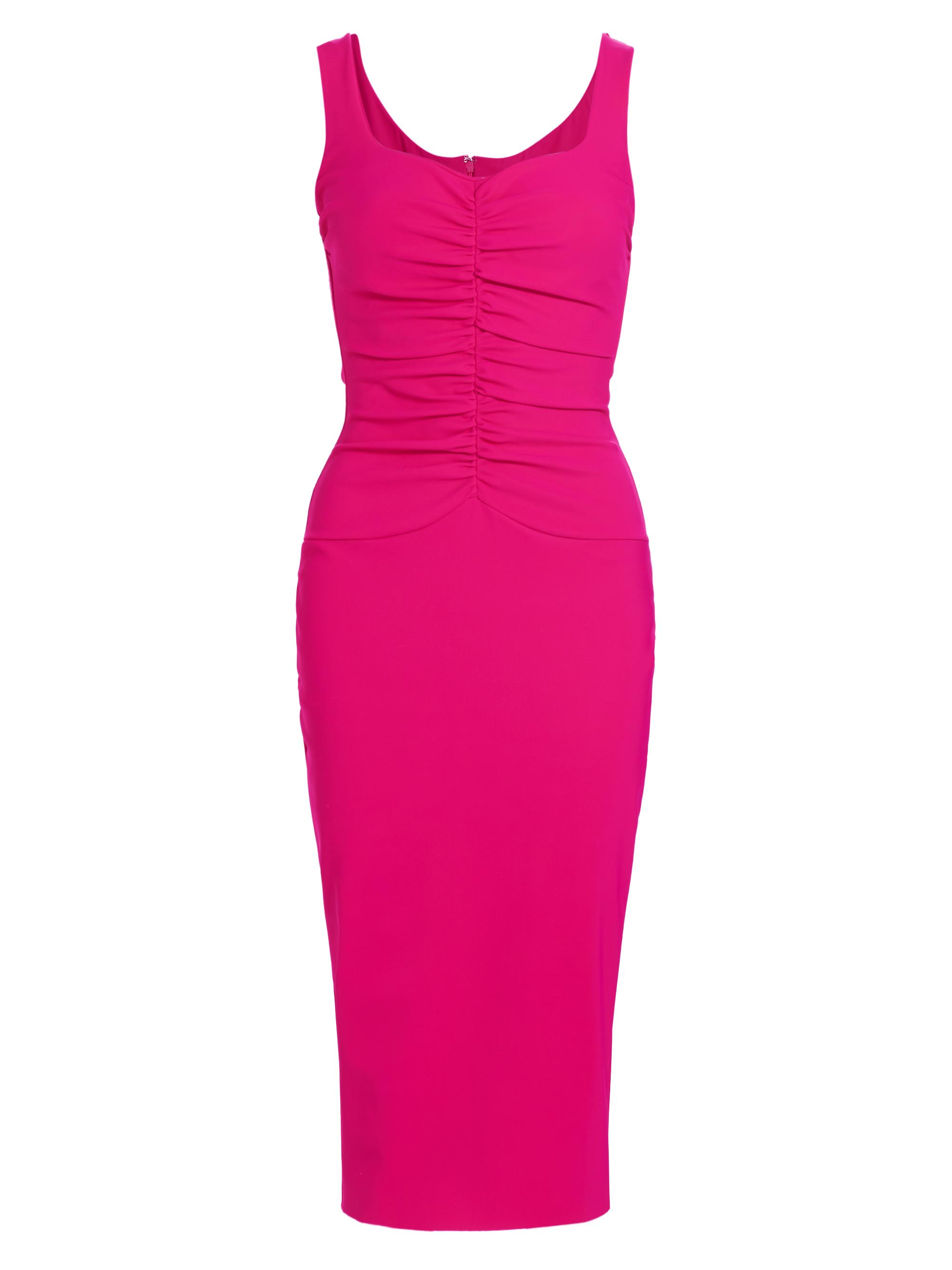 Chiara Boni La Petite Robe Women's Ruched Sleeveless Cocktail Dress - Bougainville
