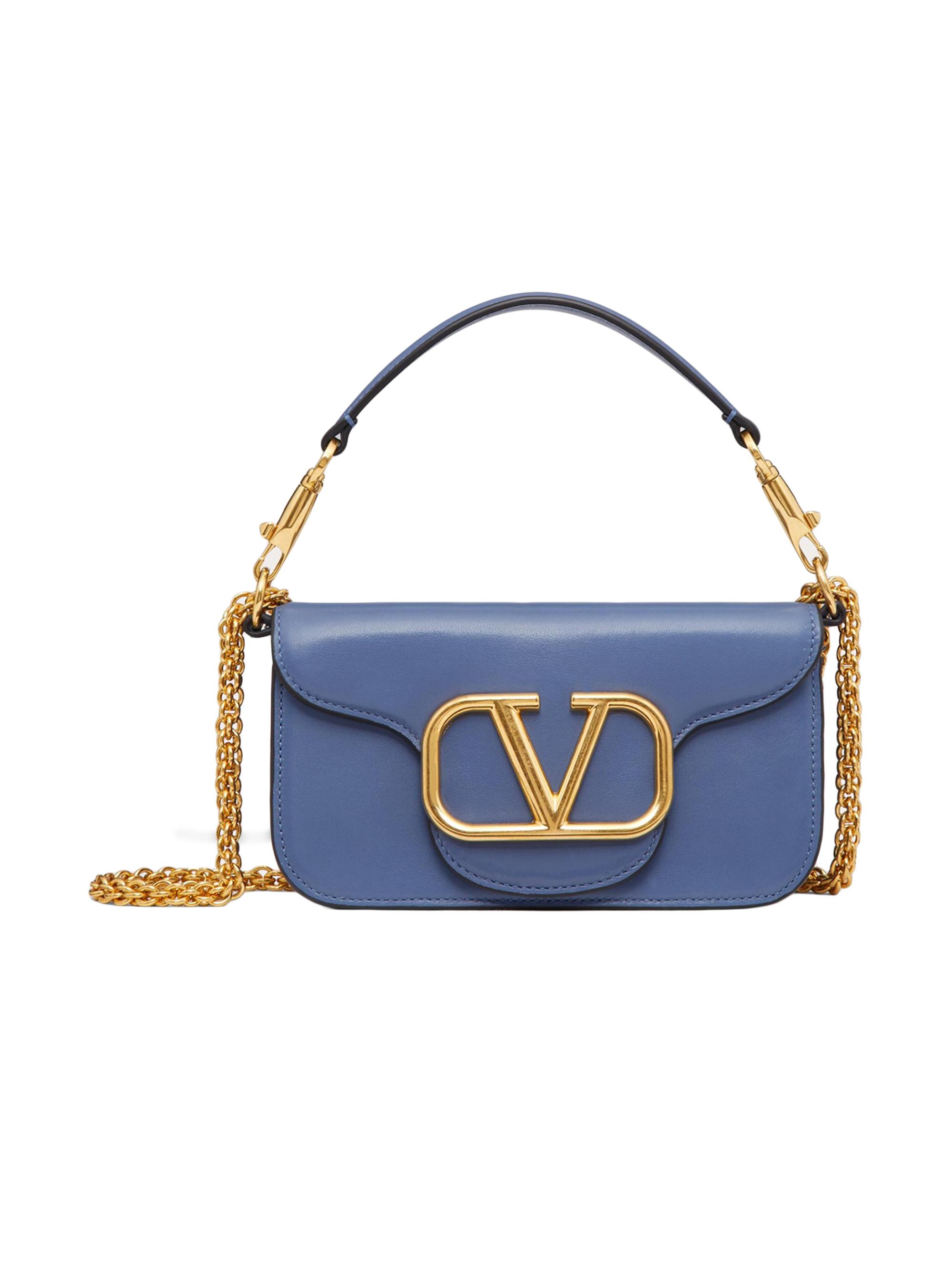 Valentino Garavani Women's Locò  Top Handle Bag In Calfskin - Ultramarine
