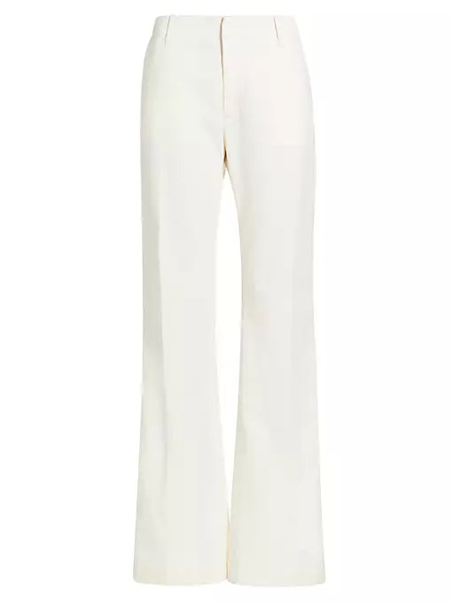 Re/done - Cotton-Blend Twill Mid-Rise Flare Trousers