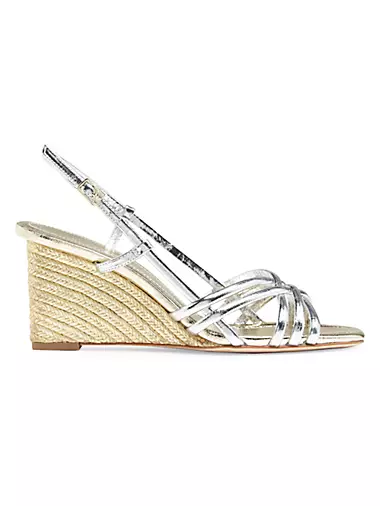 Tory Burch Weaver Multi Tan and Light Almond Leather Flat Sandals w/Tassels  5 US at FORZIERI Canada