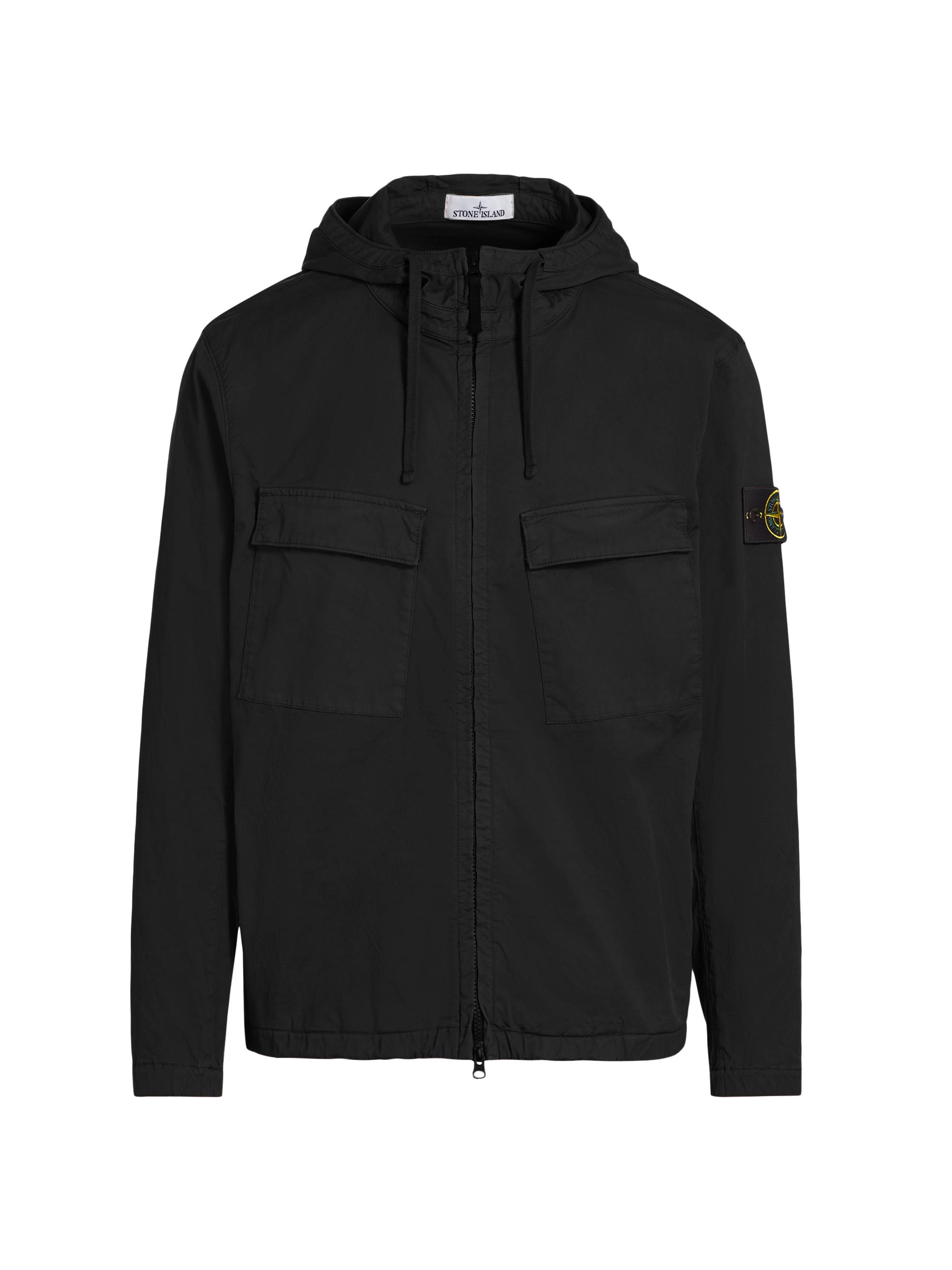 Stone Island Cotton-Blend Hooded Overshirt | Saks Fifth Avenue