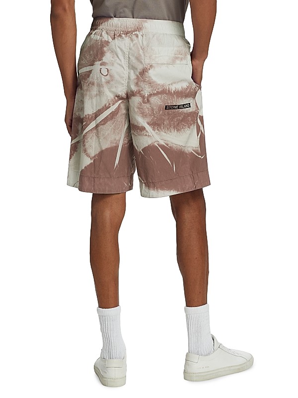 Shop Stone Island Bermuda Loose-Fit Wide-Leg Shorts | Saks Shop Stone Island Bermuda Loose-Fit Wide-Leg Shorts | Saks