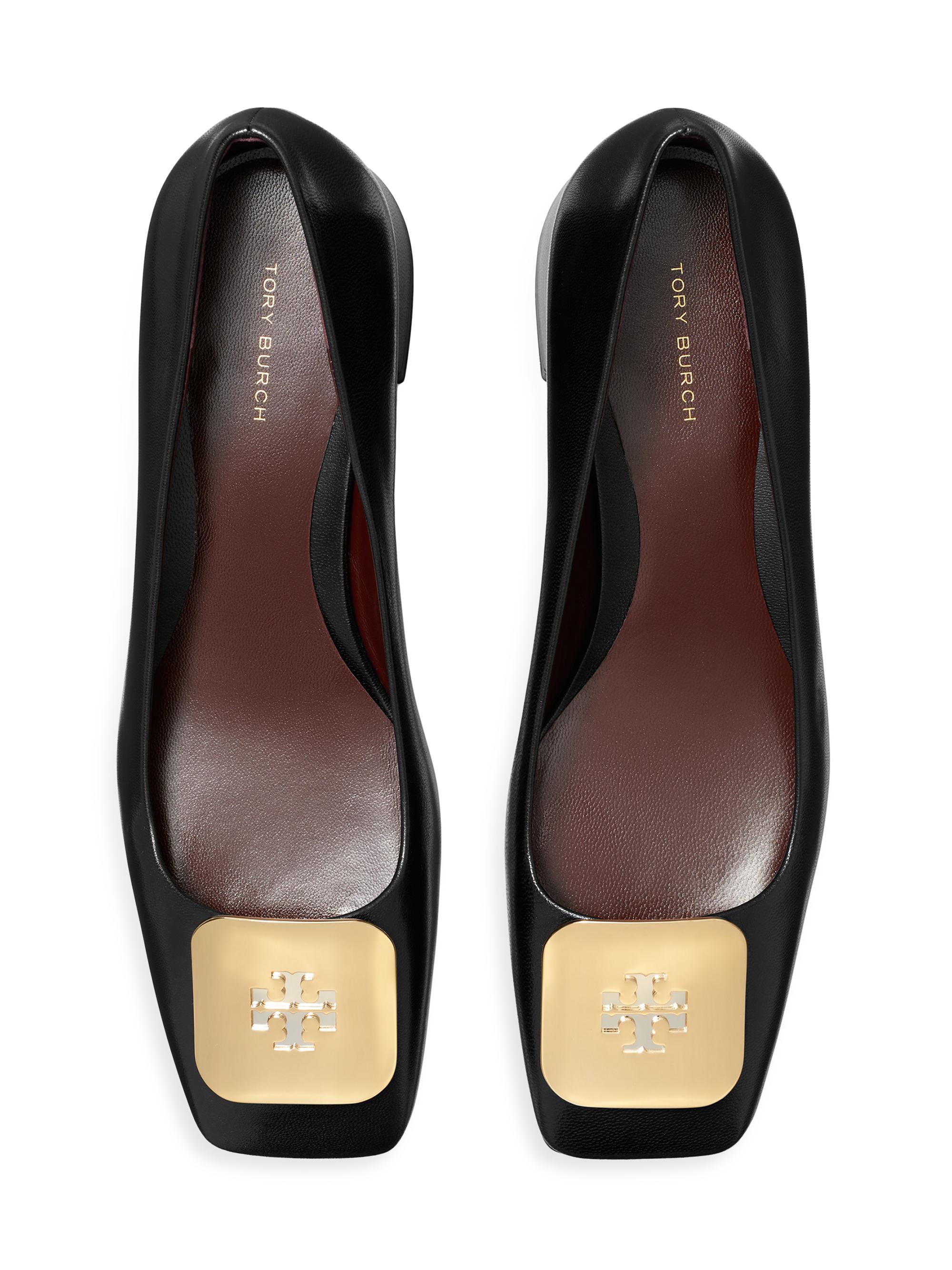 Tory Burch Georgia 35 MM Leather Pump | Saks Fifth Avenue