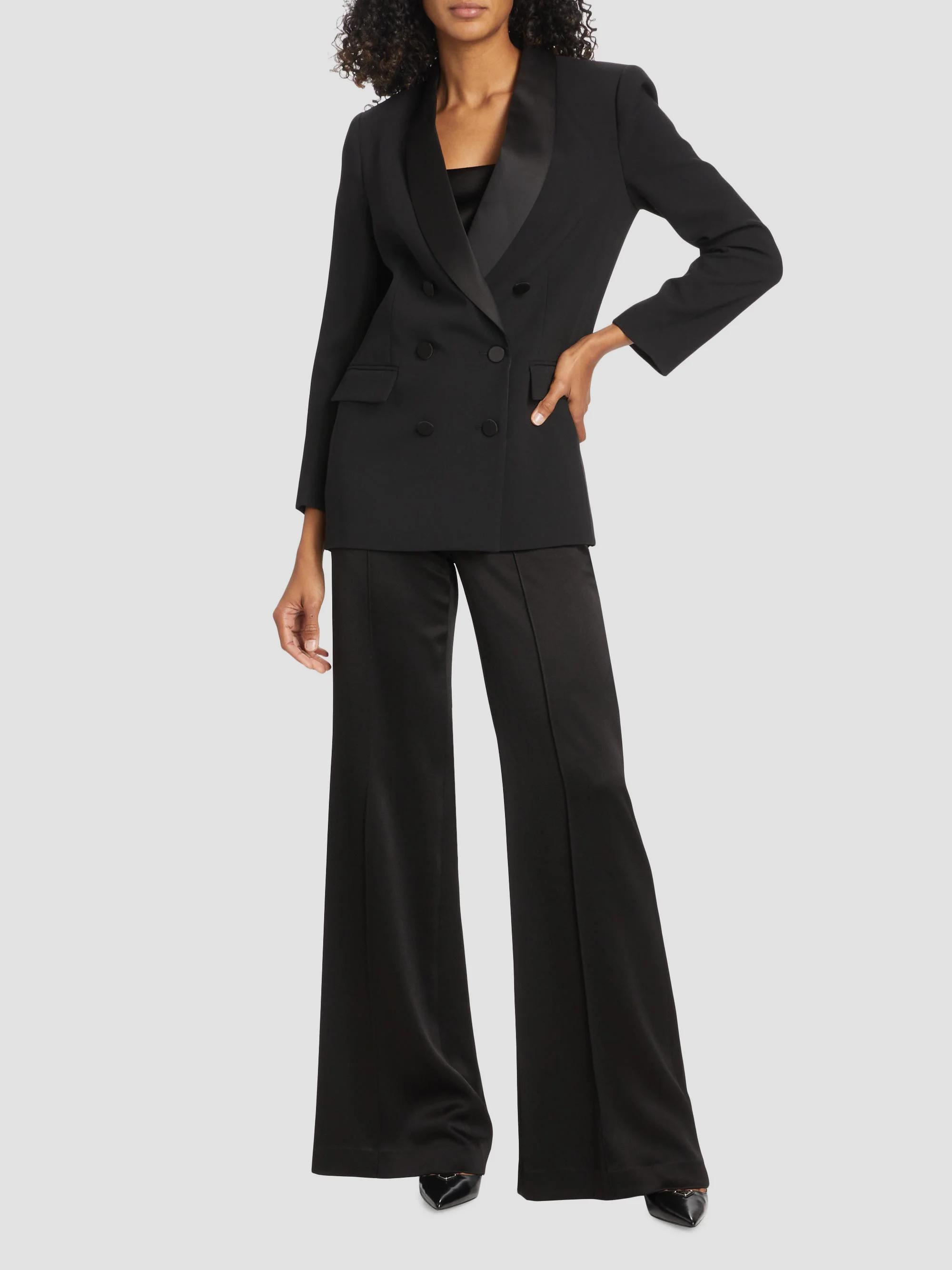 L'AGENCE Jayda Double-Breasted Ponte Blazer | Saks Fifth Avenue